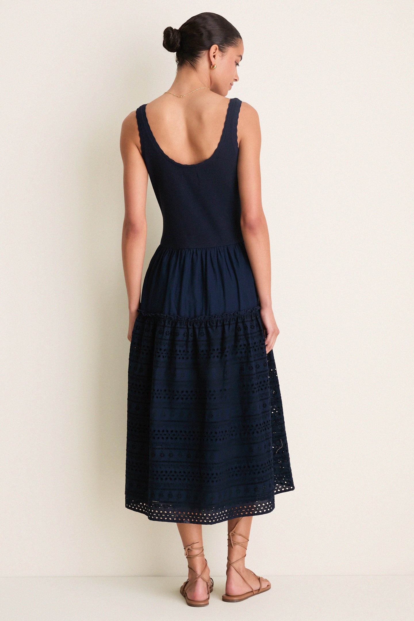 Navy Casey Midi Dress
