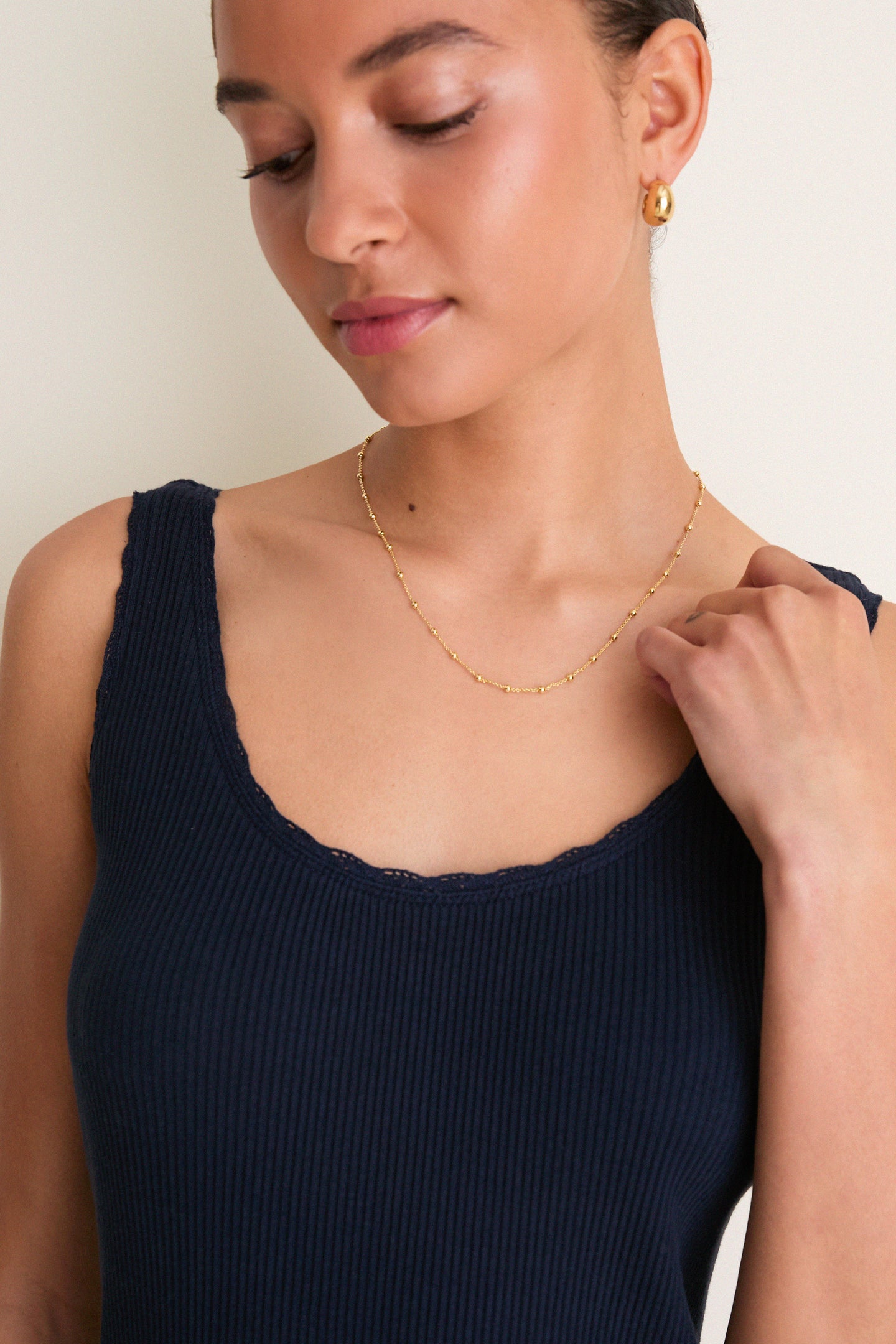 Navy Casey Midi Dress