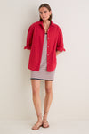 Cherry Rustic Slub Cotton Stallings Button Down