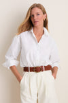 White Rustic Slub Cotton Stallings Button Down