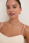 Gold Harris Reed in Good Hands Pearl Pendant Necklace