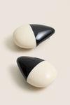 Black and White Opus Earrings