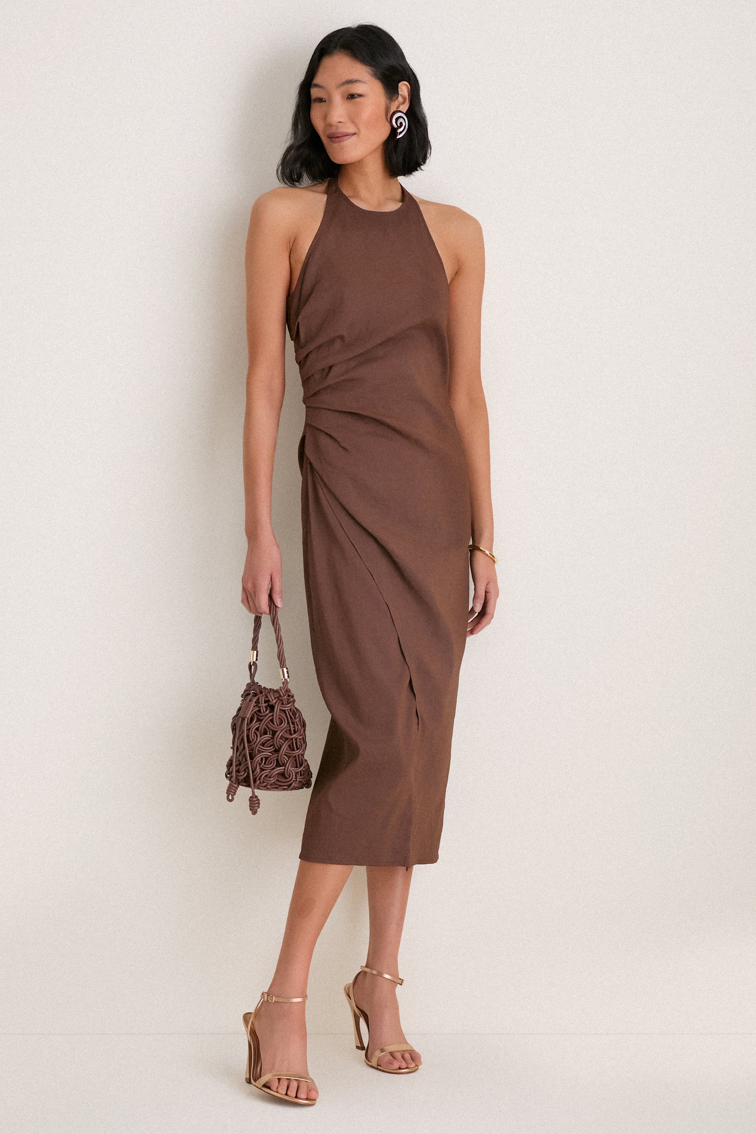 Brown Spira Earrings