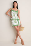 Delft Bouquet White Tyla Skirt