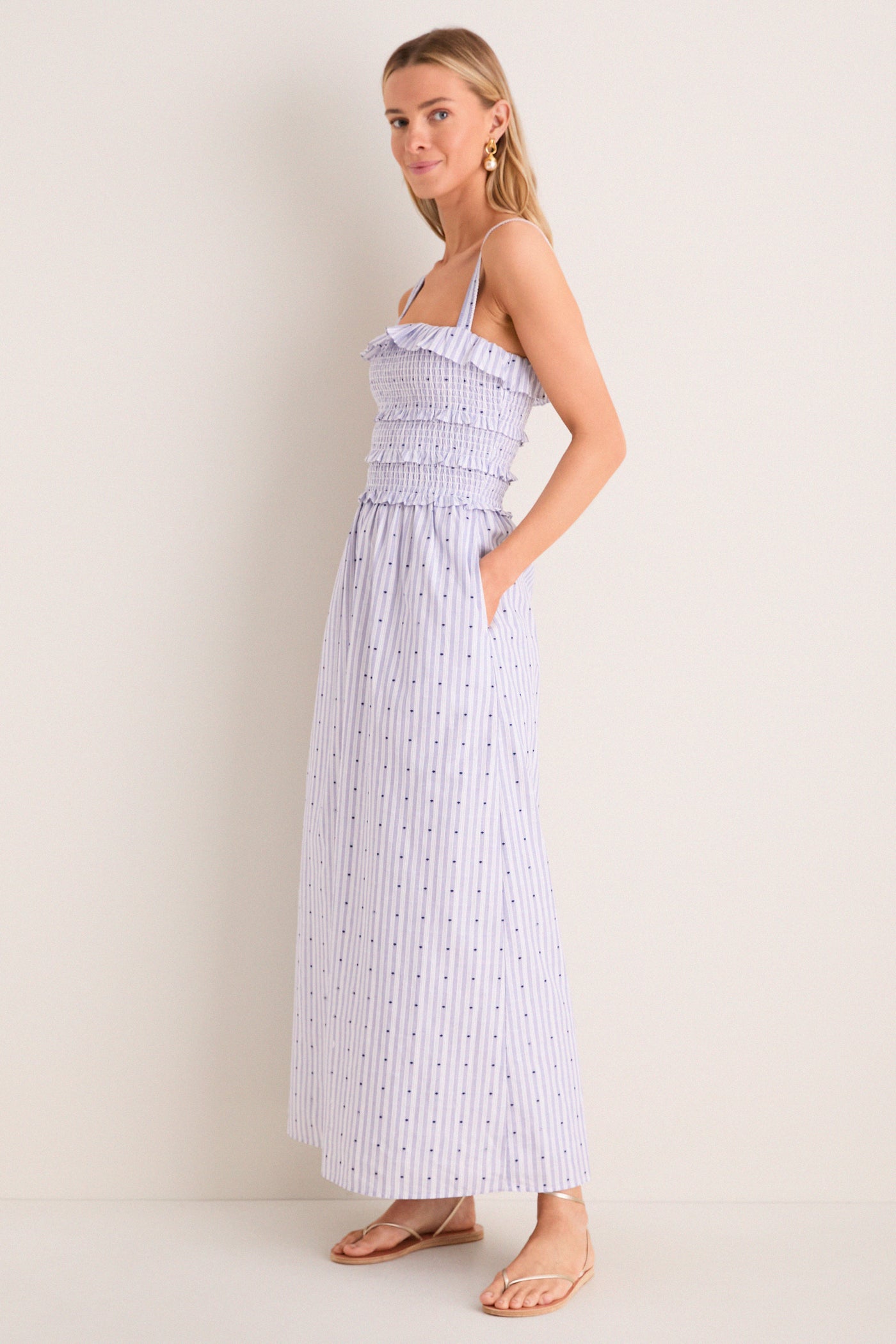 maxi nap dress The Scarlett Balloon Sleeve Maxi Nap Dress
