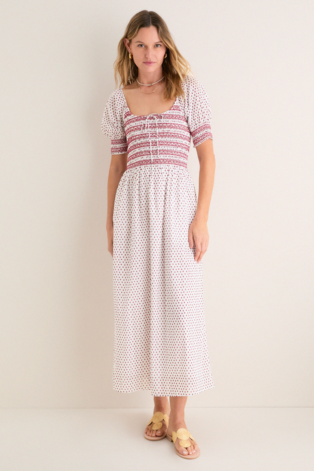 Poppy Half Drop White Madeline Nap Dress Poppy Half Drop White Madeline Nap Dress