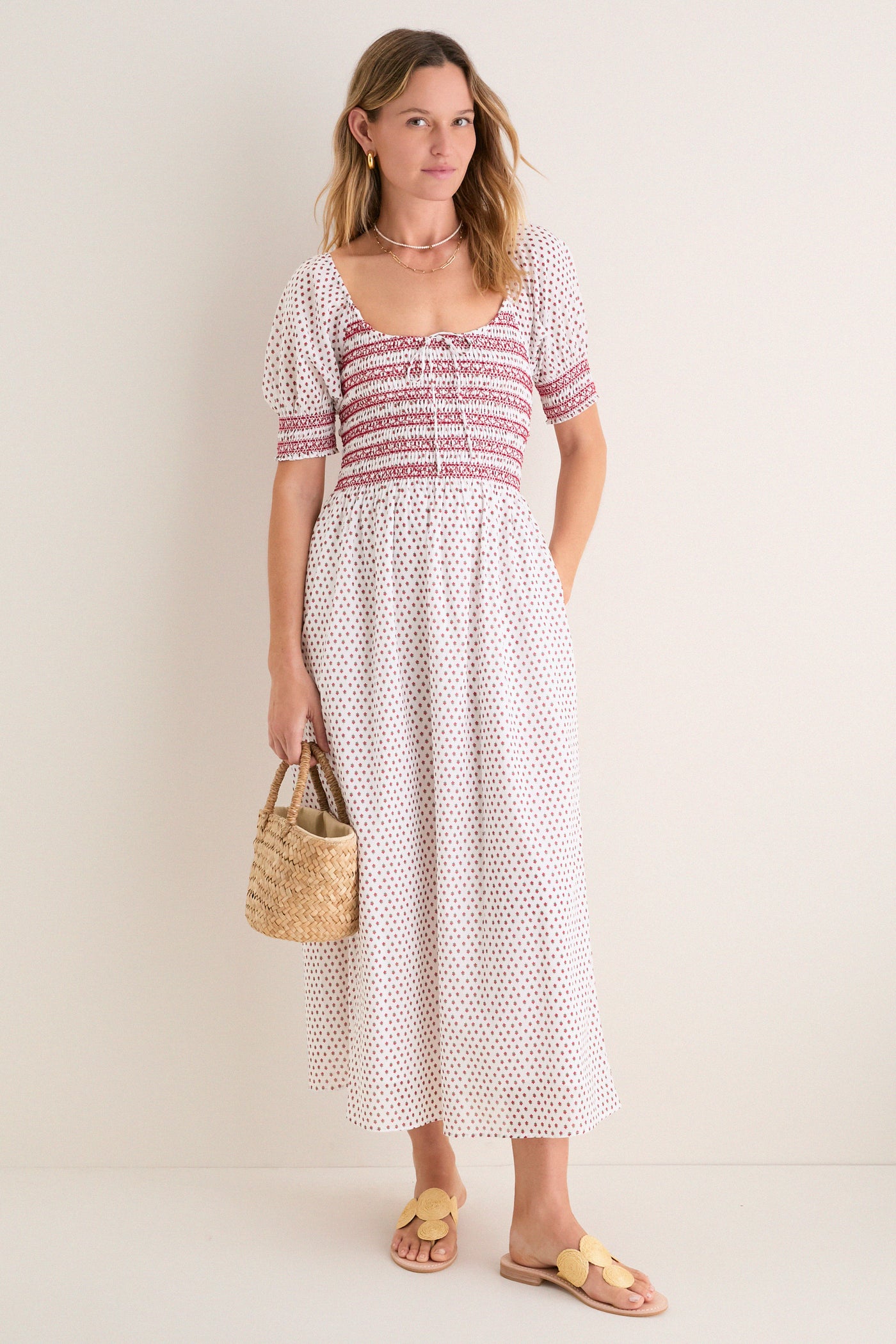 nap dress Poppy Half Drop White Madeline Nap Dress