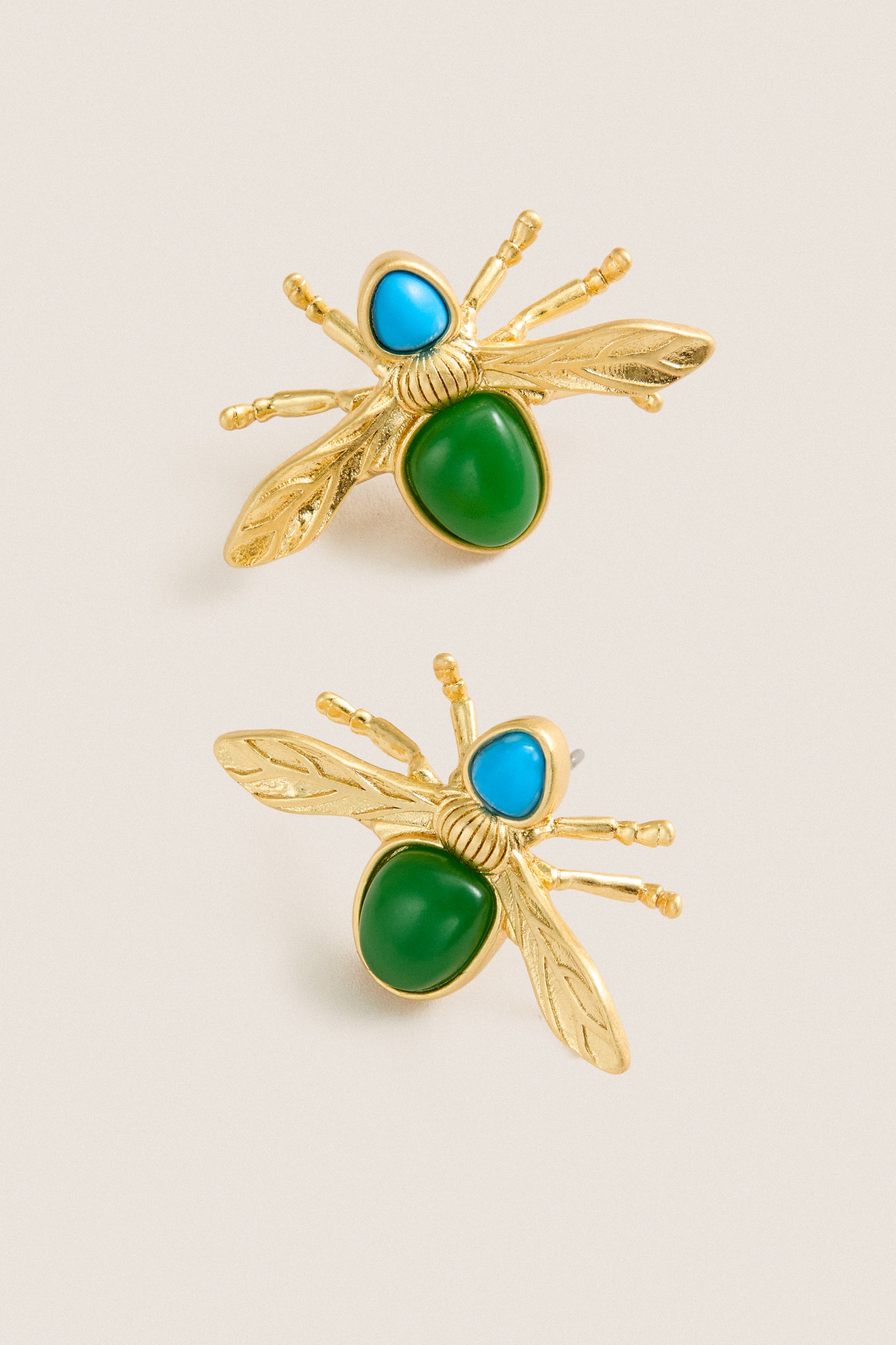 Emerald Green Abeille Earrings
