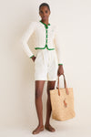 Cricket Cream Crew Neck Cardigan