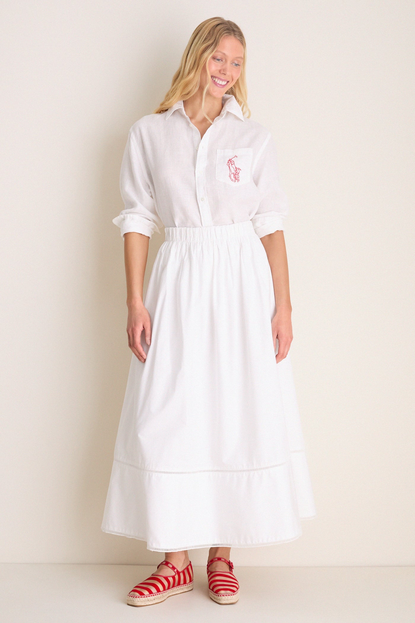 Classic Oxford White Linen Button Down | Polo Ralph Lauren Classic Oxford White Linen Button Down | Polo Ralph Lauren