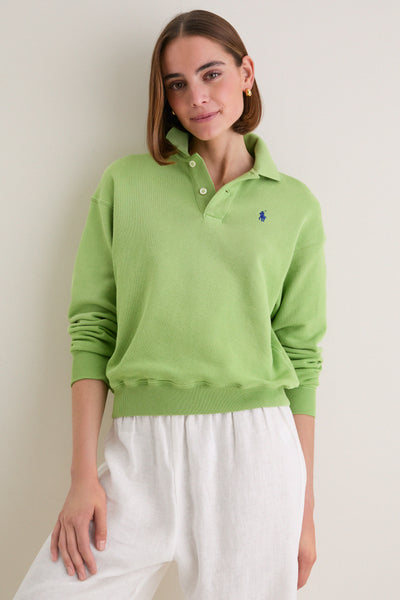 Parakeet Green Island Fleece Knit Polo | Polo Ralph Lauren