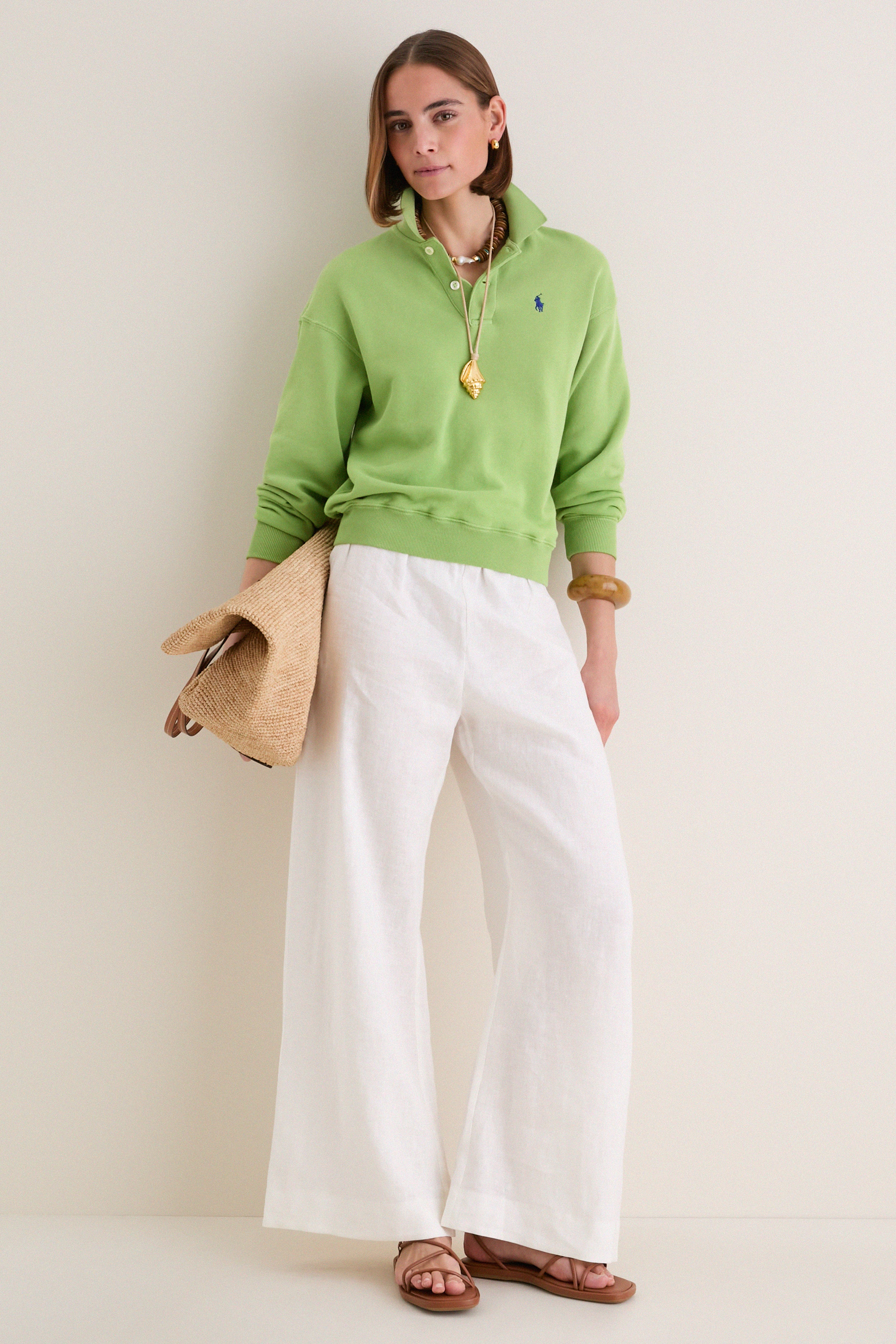 希少 POLO RALPH LAUREN バングル② Parakeet Green Island Fleece Knit Polo | Polo Ralph Lauren