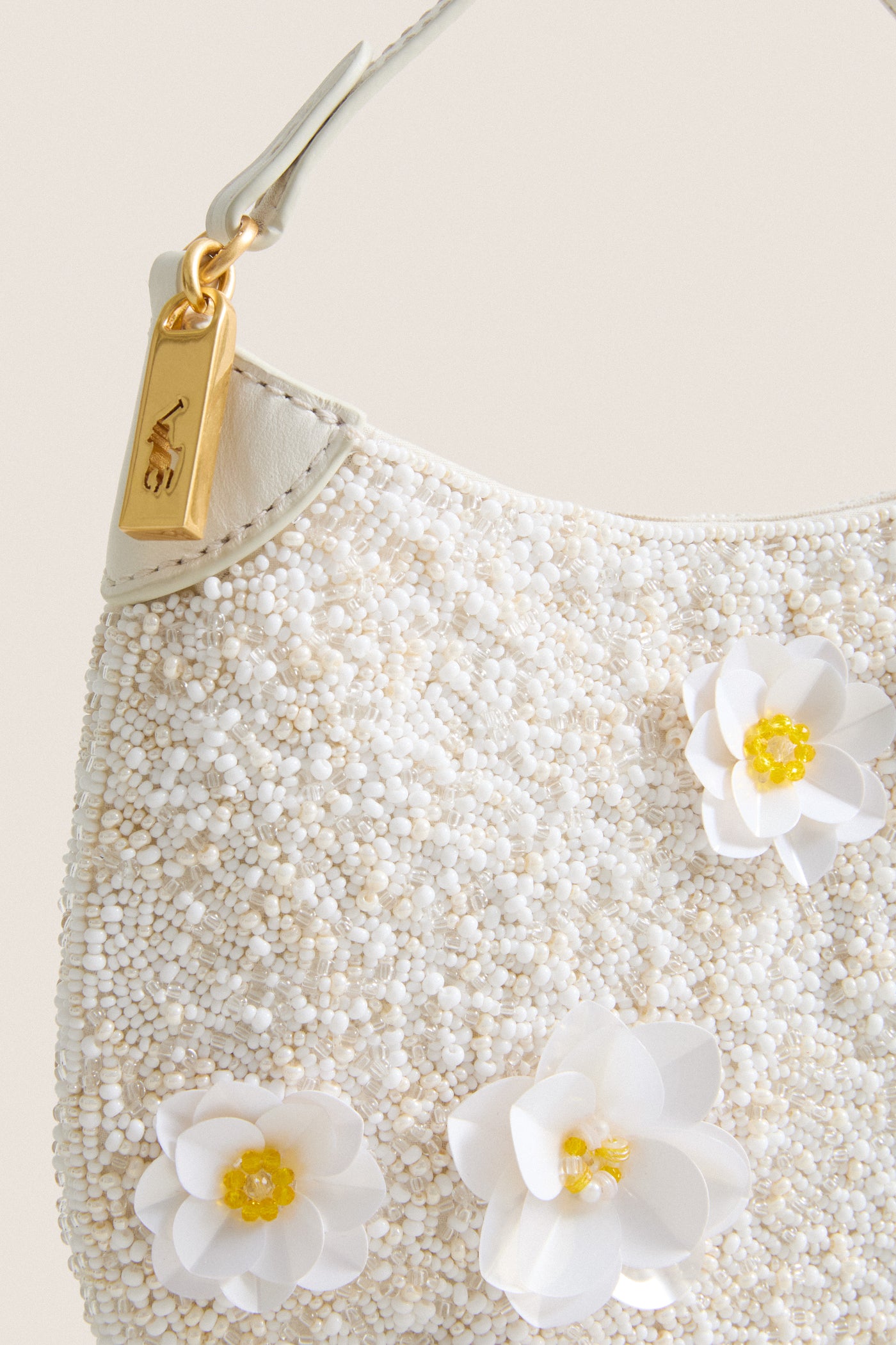 Frosting Floral Beaded Pouch