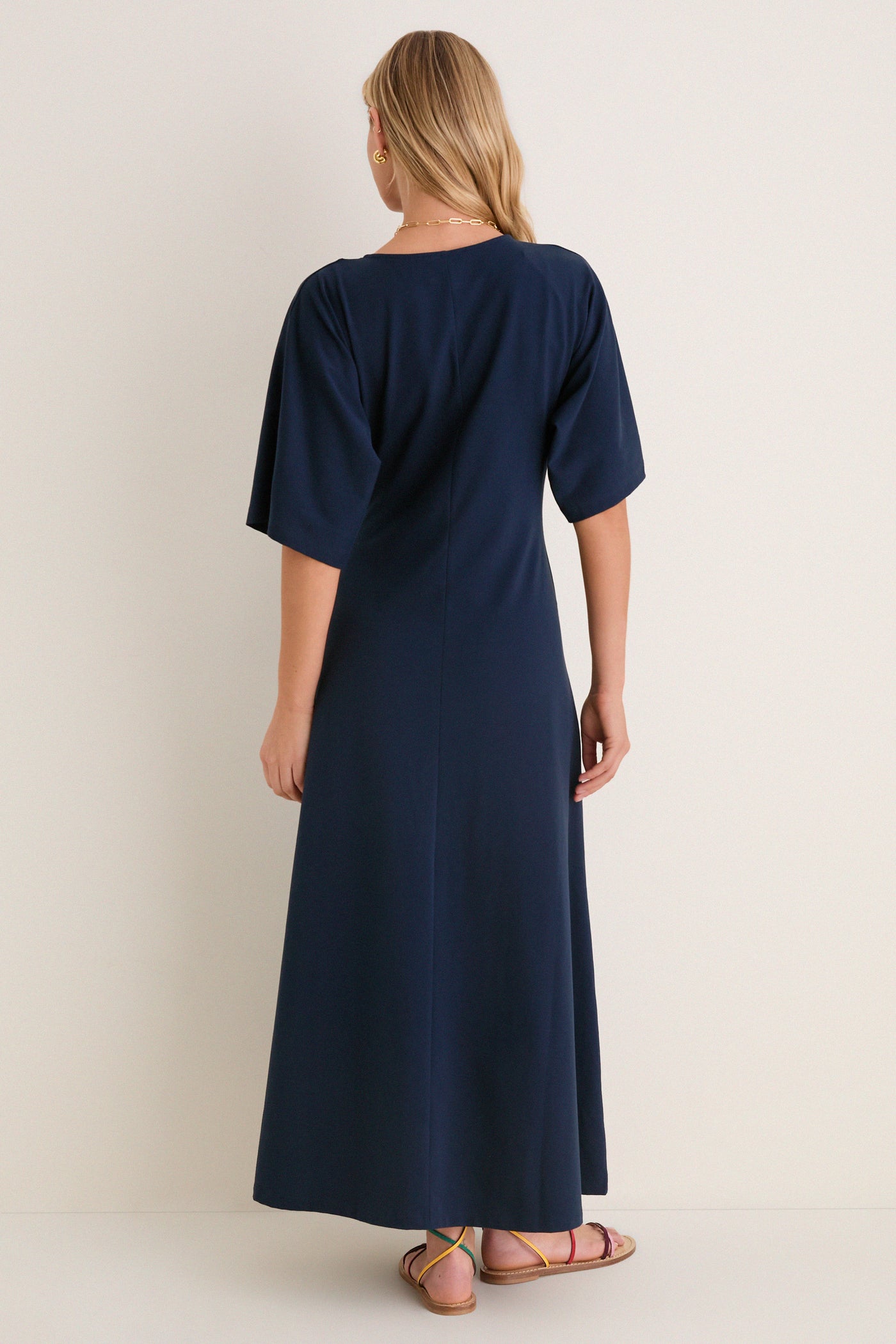 Navy Jersey Lisette Midi Dress Tuckernuck Navy / S Navy Jersey Lisette Midi Dress Tuckernuck Navy / S