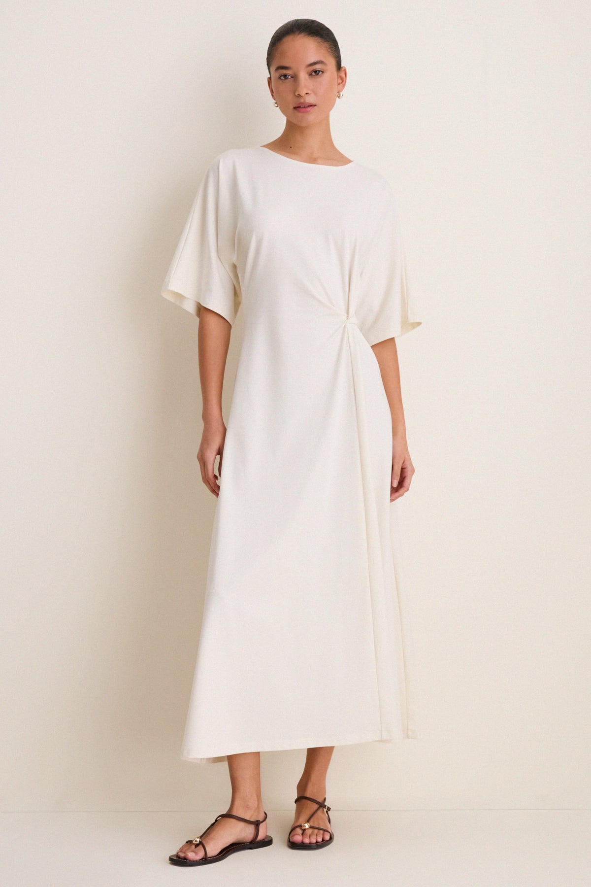 Buttercream Jersey Lisette Midi Dress