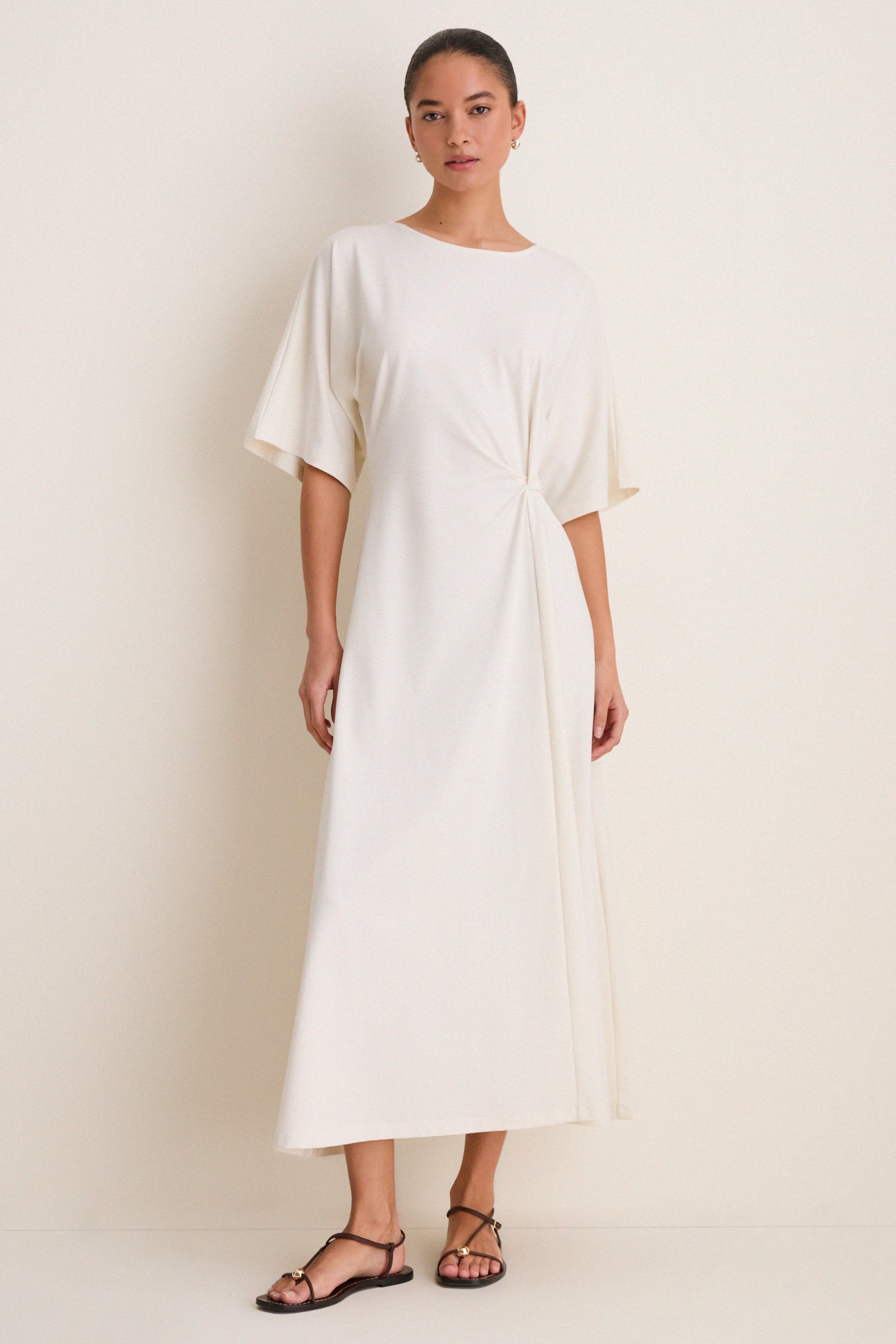 Buttercream Jersey Lisette Midi Dress