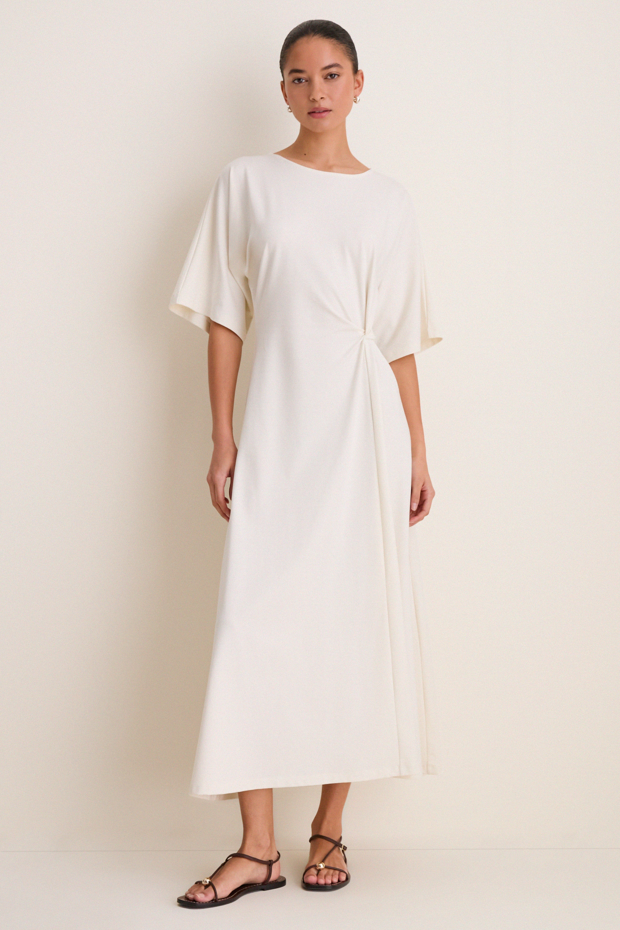 Buttercream Jersey Lisette Midi Dress