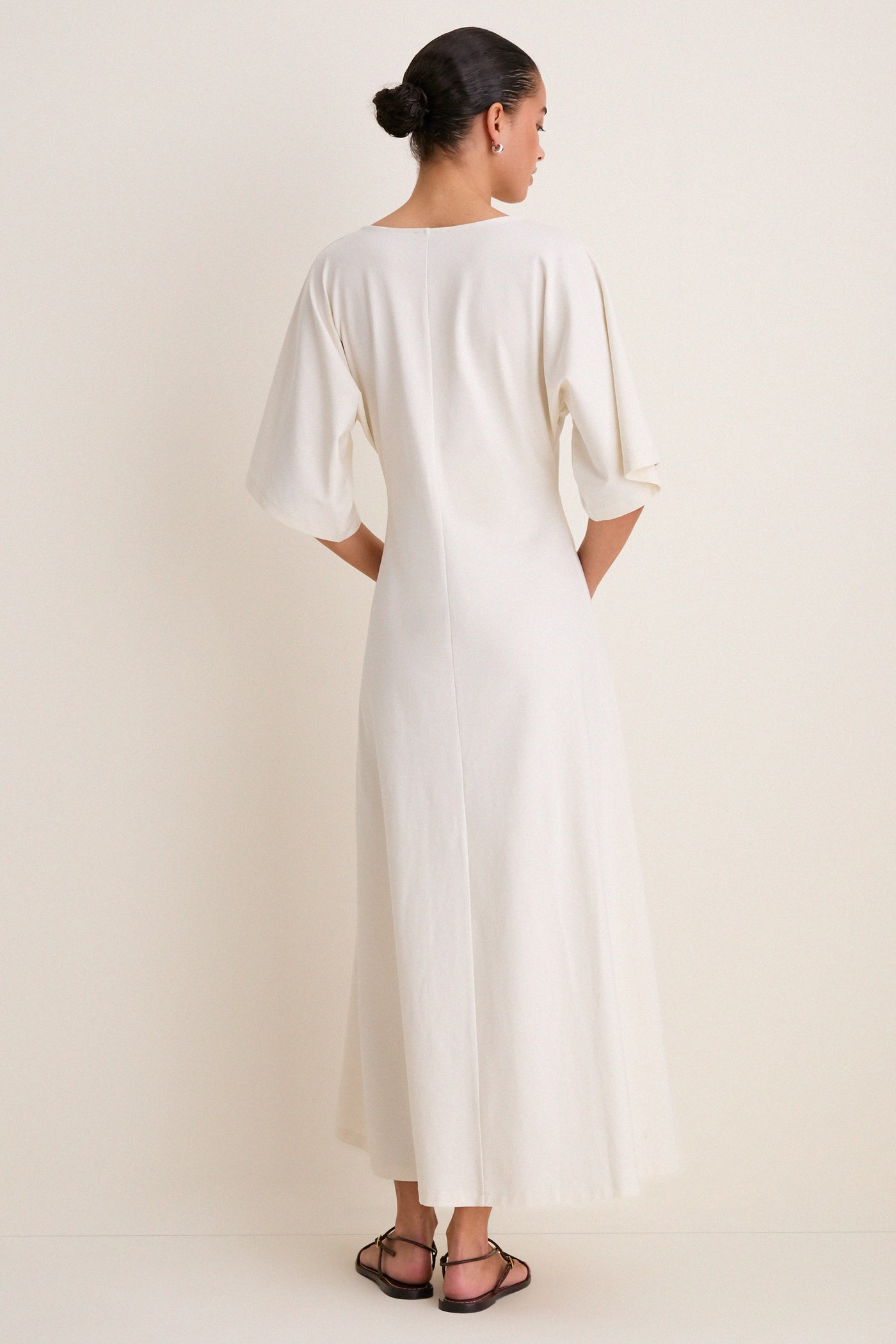 Buttercream Jersey Lisette Midi Dress