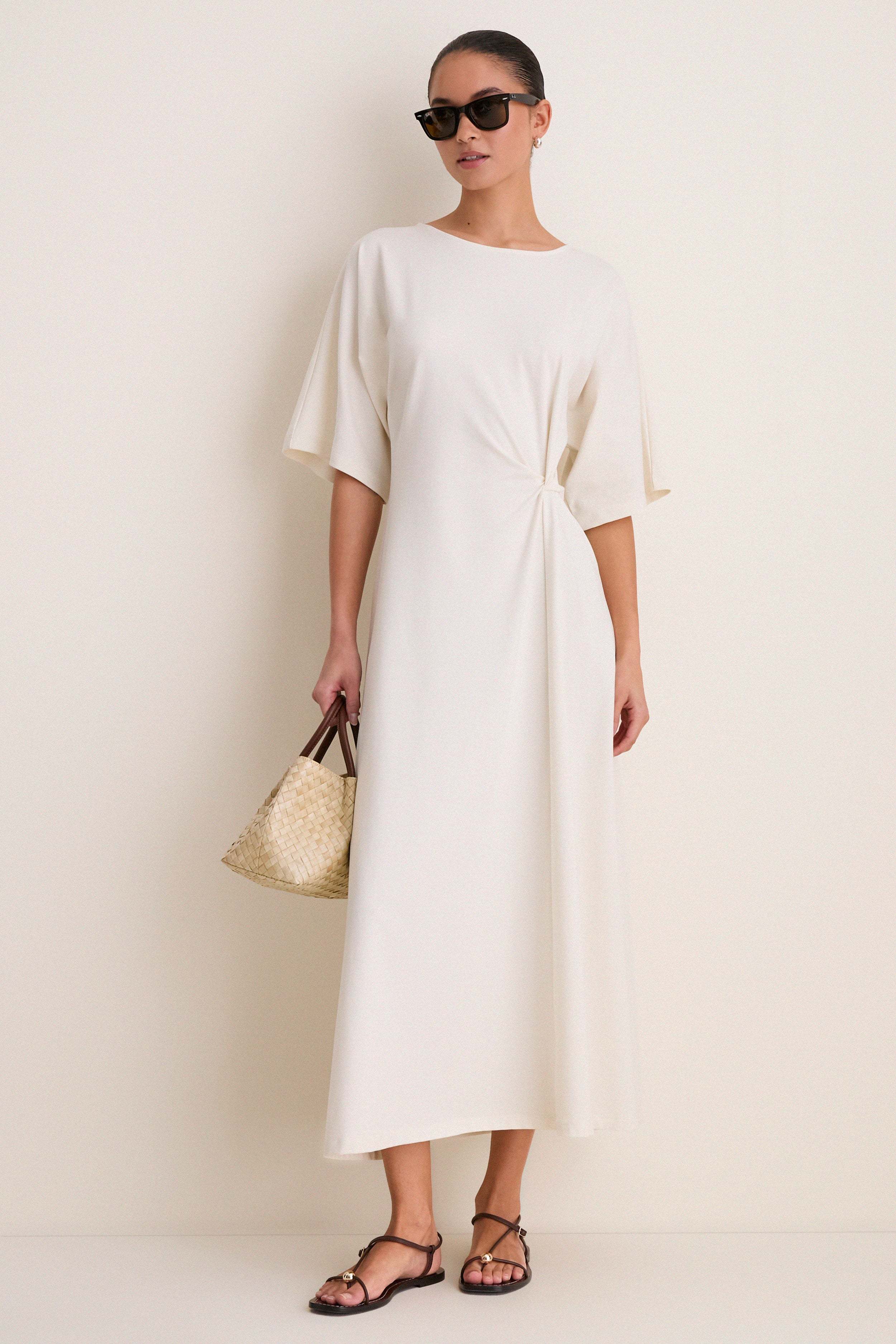 Buttercream Jersey Lisette Midi Dress