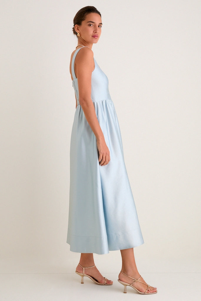 Pewter Blue Dupioni Esme Dress | Tuckernuck Pewter Blue Dupioni Esme Dress | Tuckernuck