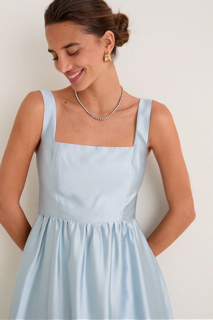 Pewter Blue Dupioni Esme Dress | Tuckernuck Pewter Blue Dupioni Esme Dress | Tuckernuck