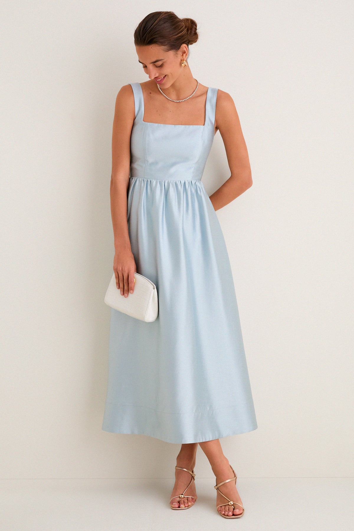 tuckernuck green dupioni esme dress Pewter Blue ASOS DESIGN Curve Exclusive Movement:Miyota 8315 Color_Coral flare Lined Material