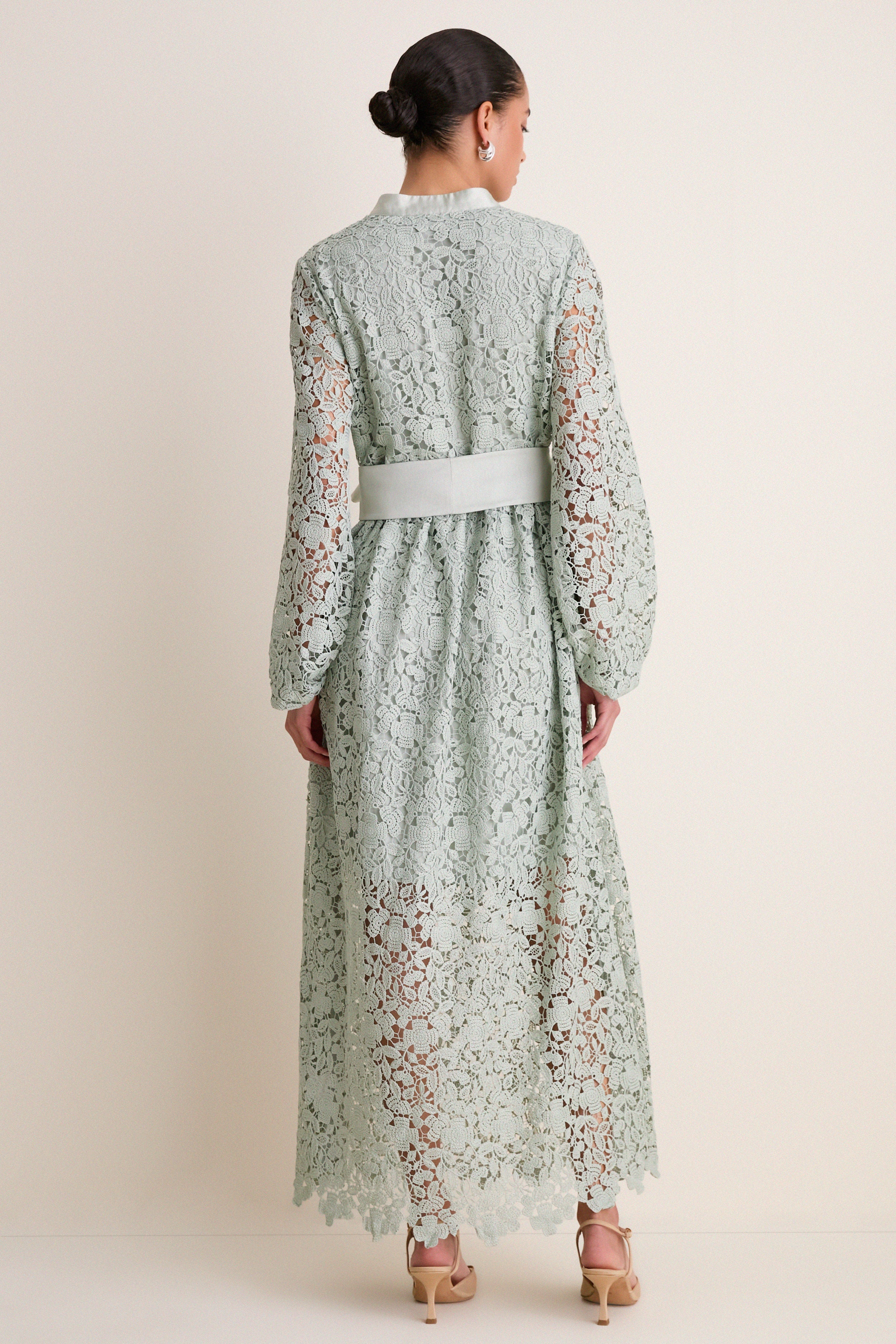 Sage Lace Calliope Dress