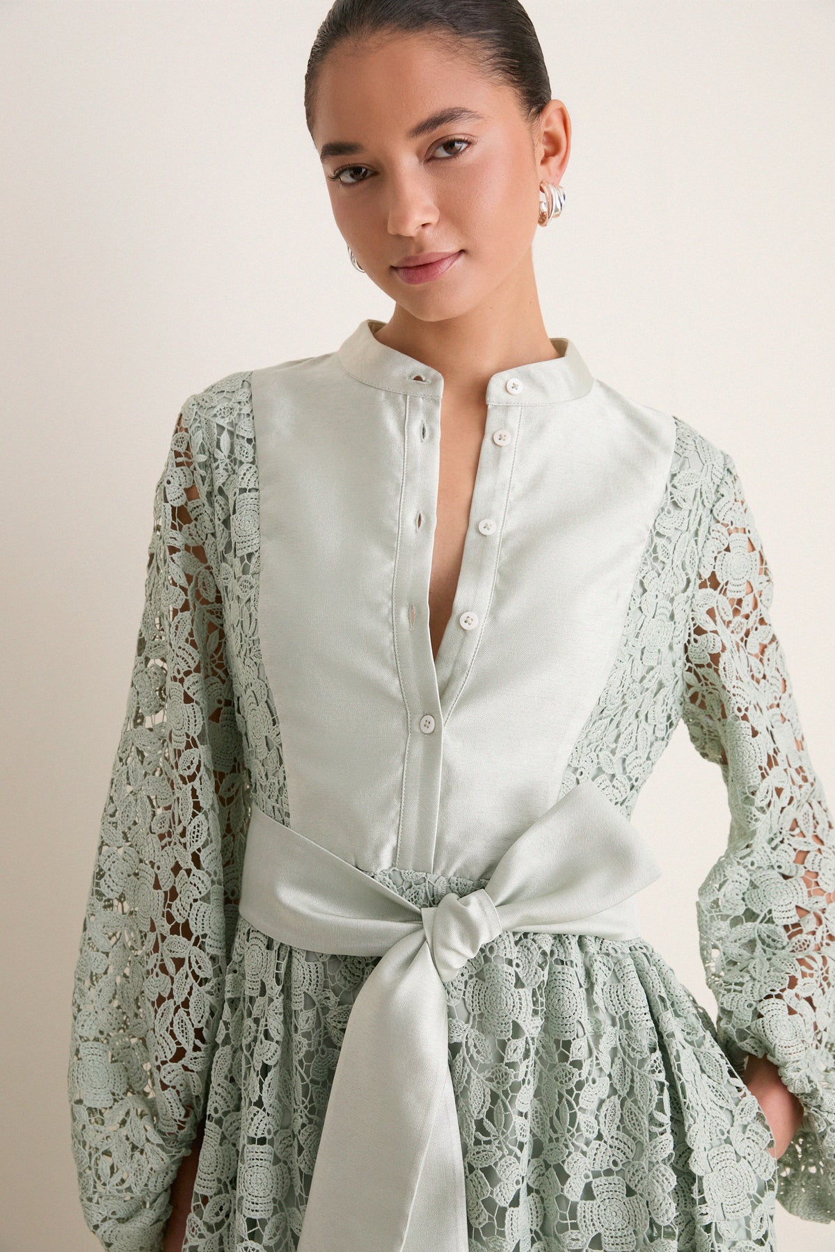 Sage Lace Calliope Dress