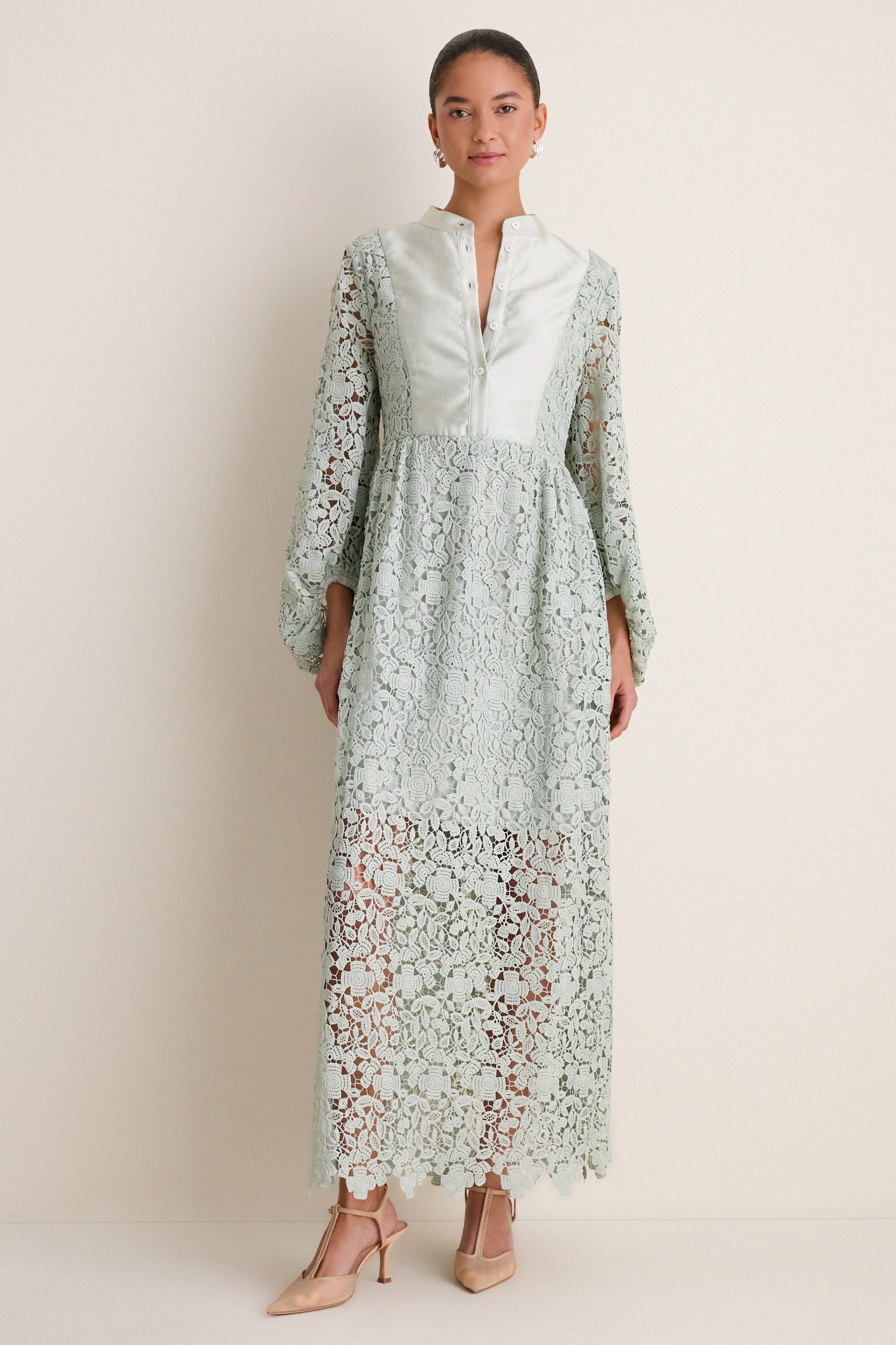 Sage Lace Calliope Dress