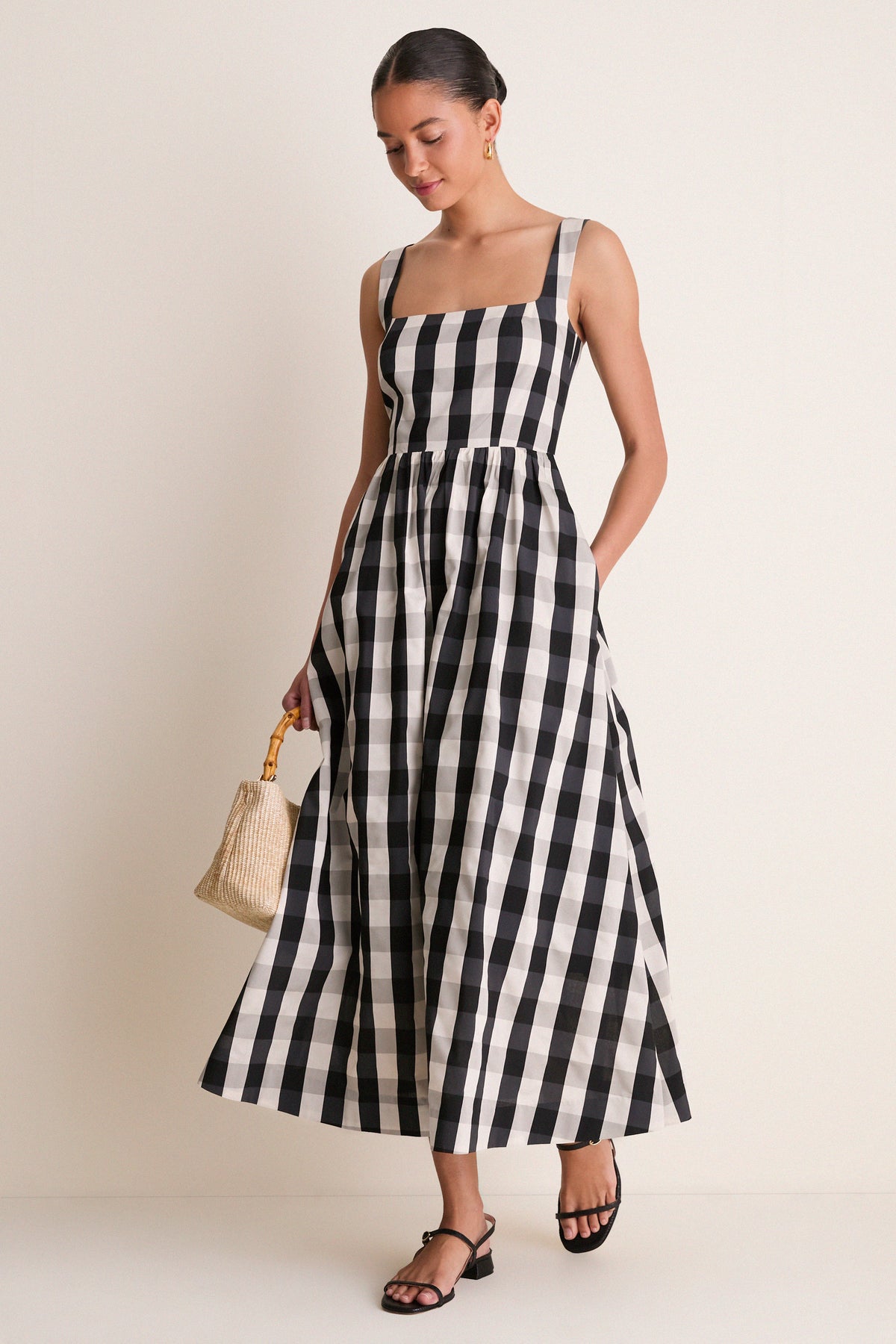 Tuckernuck Midnight Check Esme Dress Midnight Check / XXL