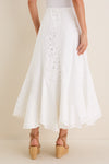 White Eyelet Mallory Skirt