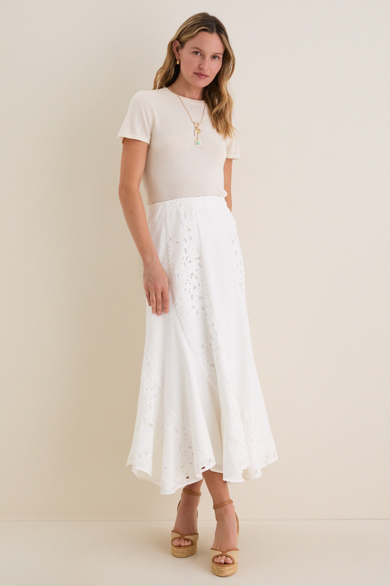 White Eyelet Mallory Skirt | Tuckernuck
