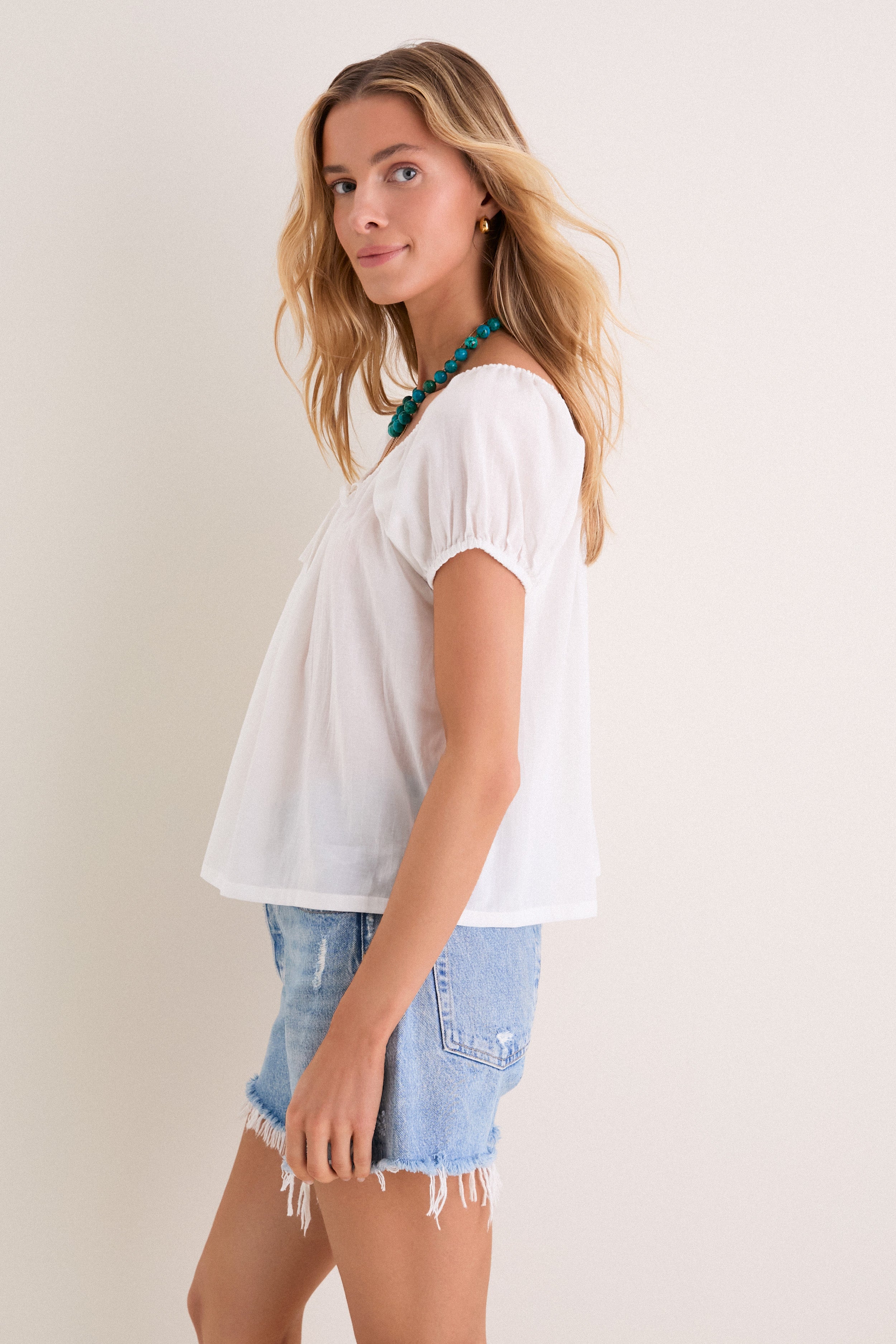 White Nettie Top