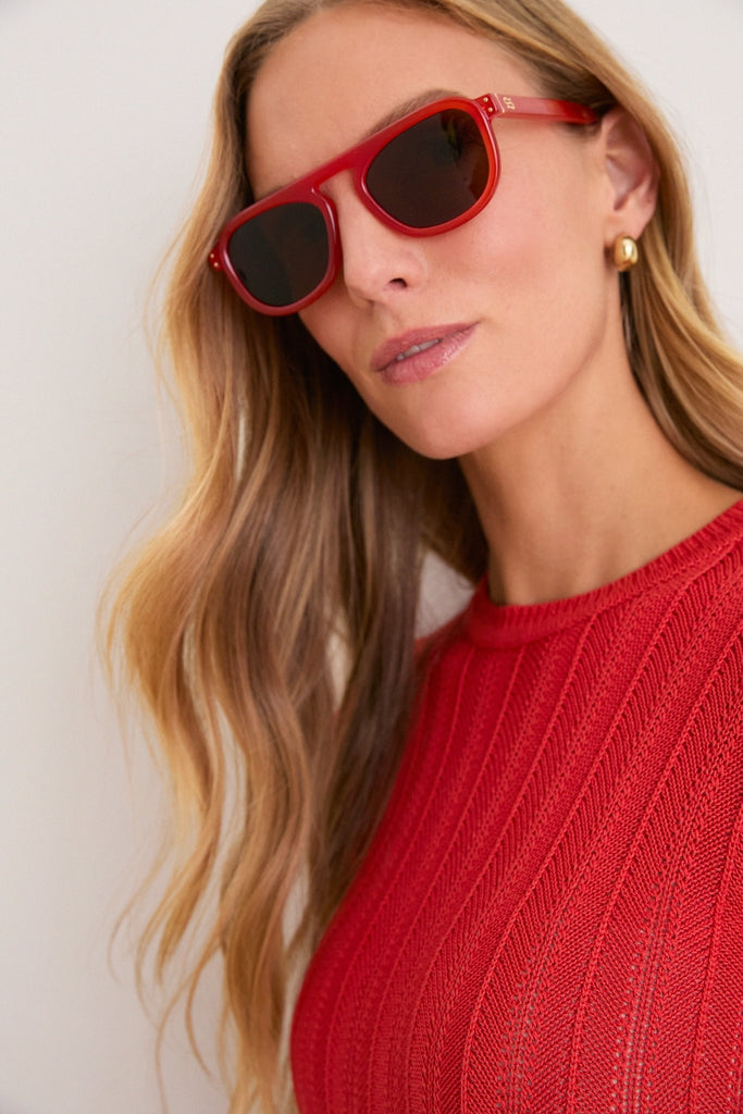 Dior キャットアイサングラス レッド/アイボリー Cherry Bomb Stevie Sunglasses | Sardine