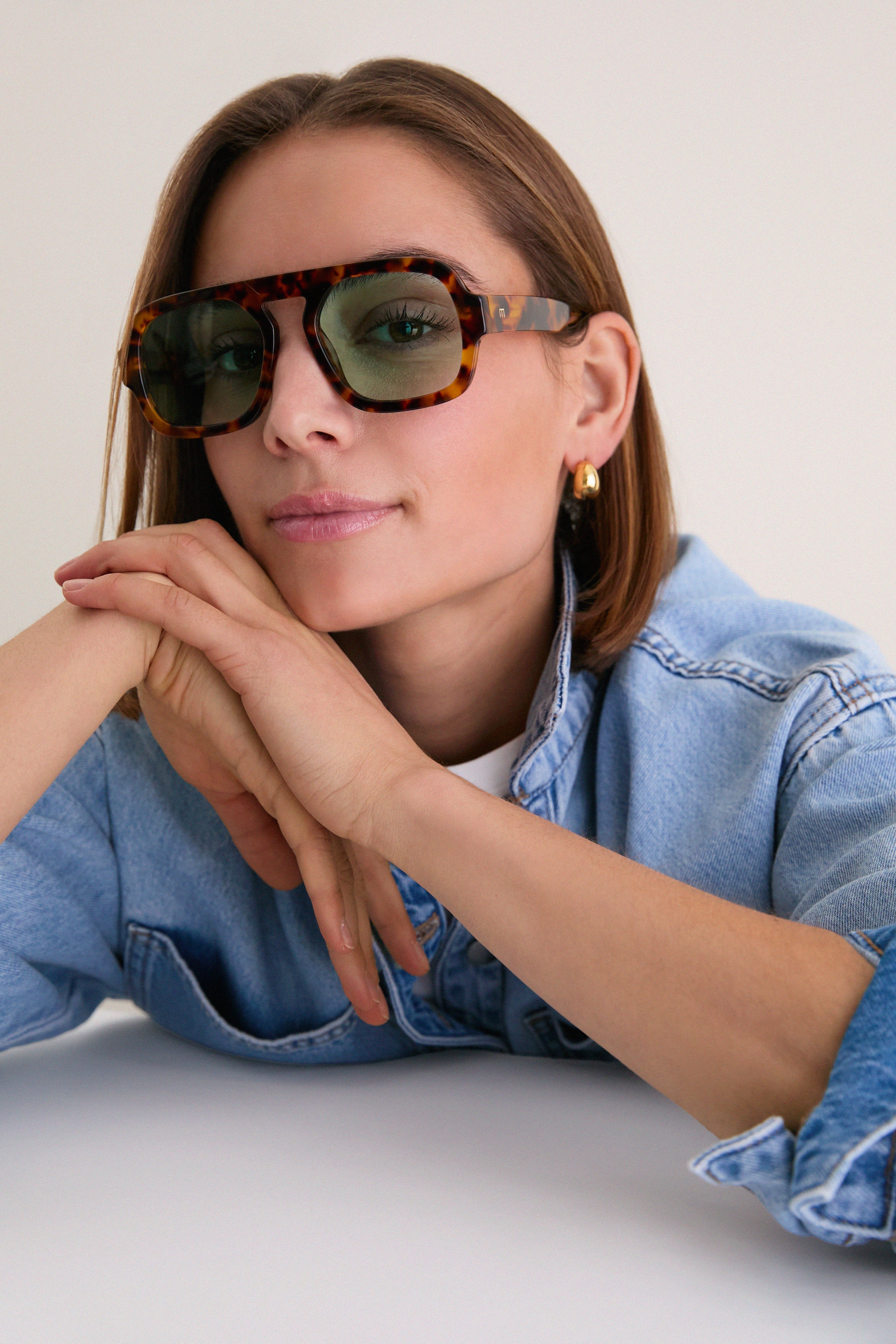 Brown Tortoise Jane Sunglasses | Elisa Johnson