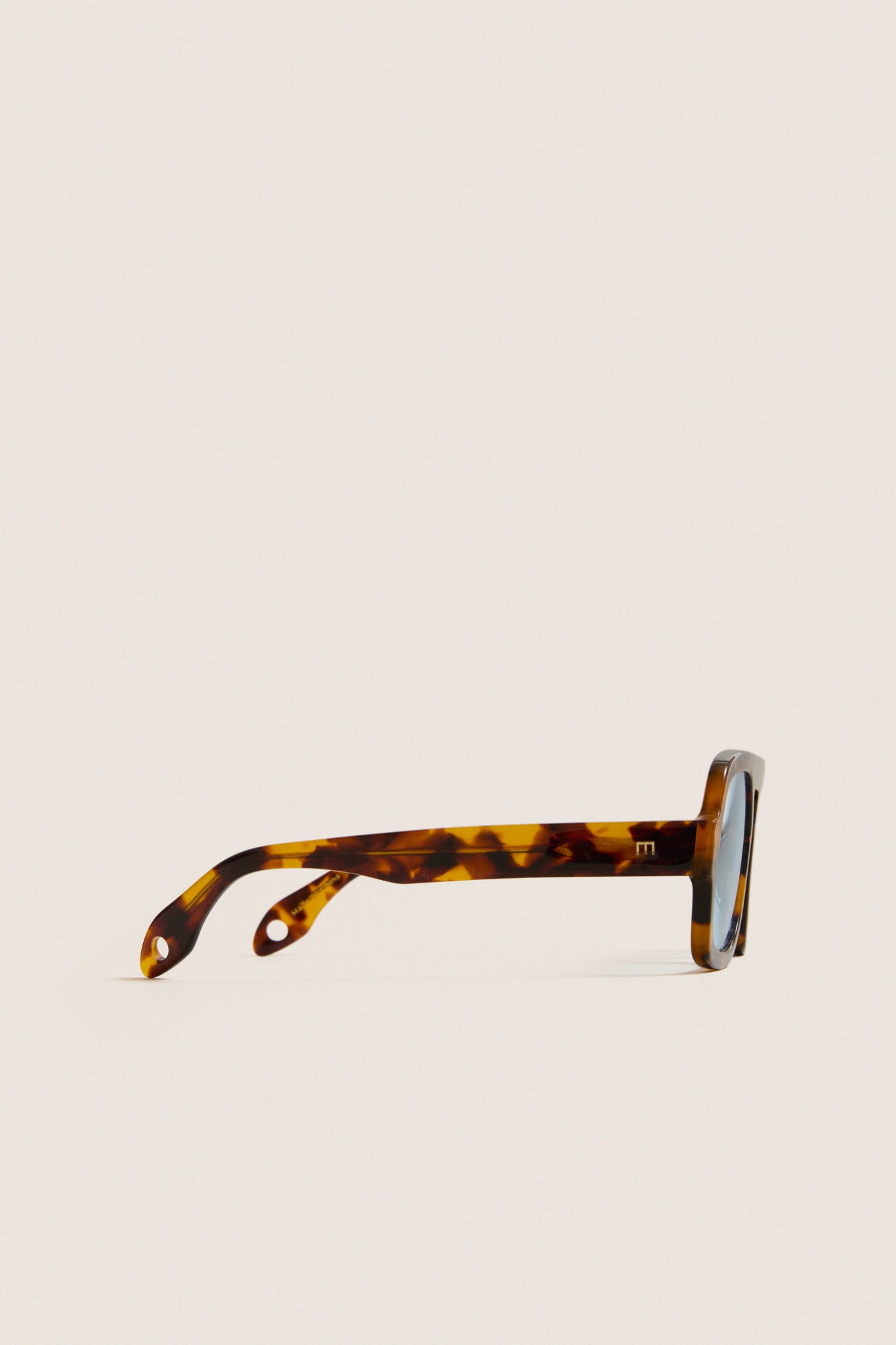Brown Tortoise Blue Lens Jane Sunglasses | Elisa Johnson