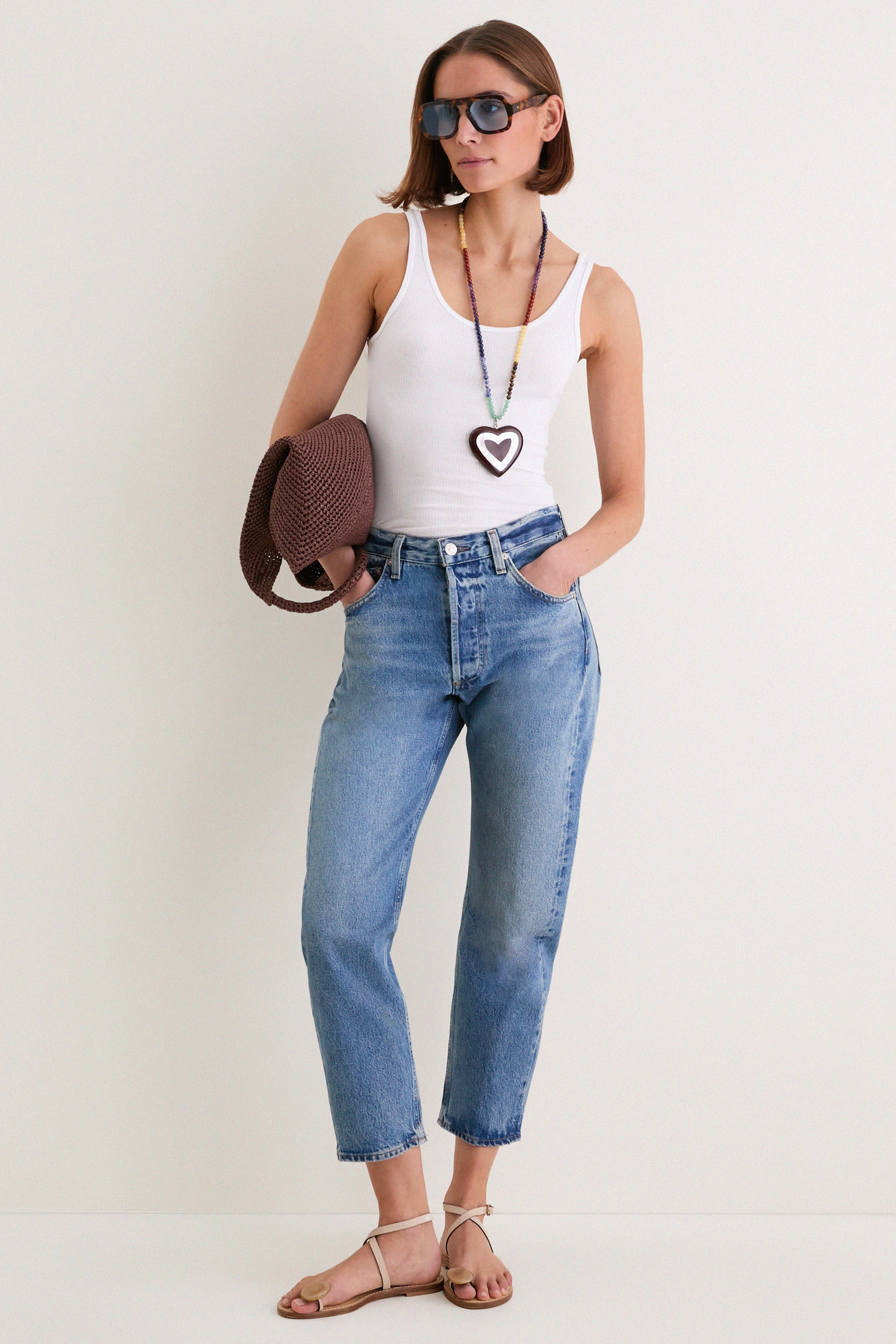 Brown Tortoise Blue Lens Jane Sunglasses