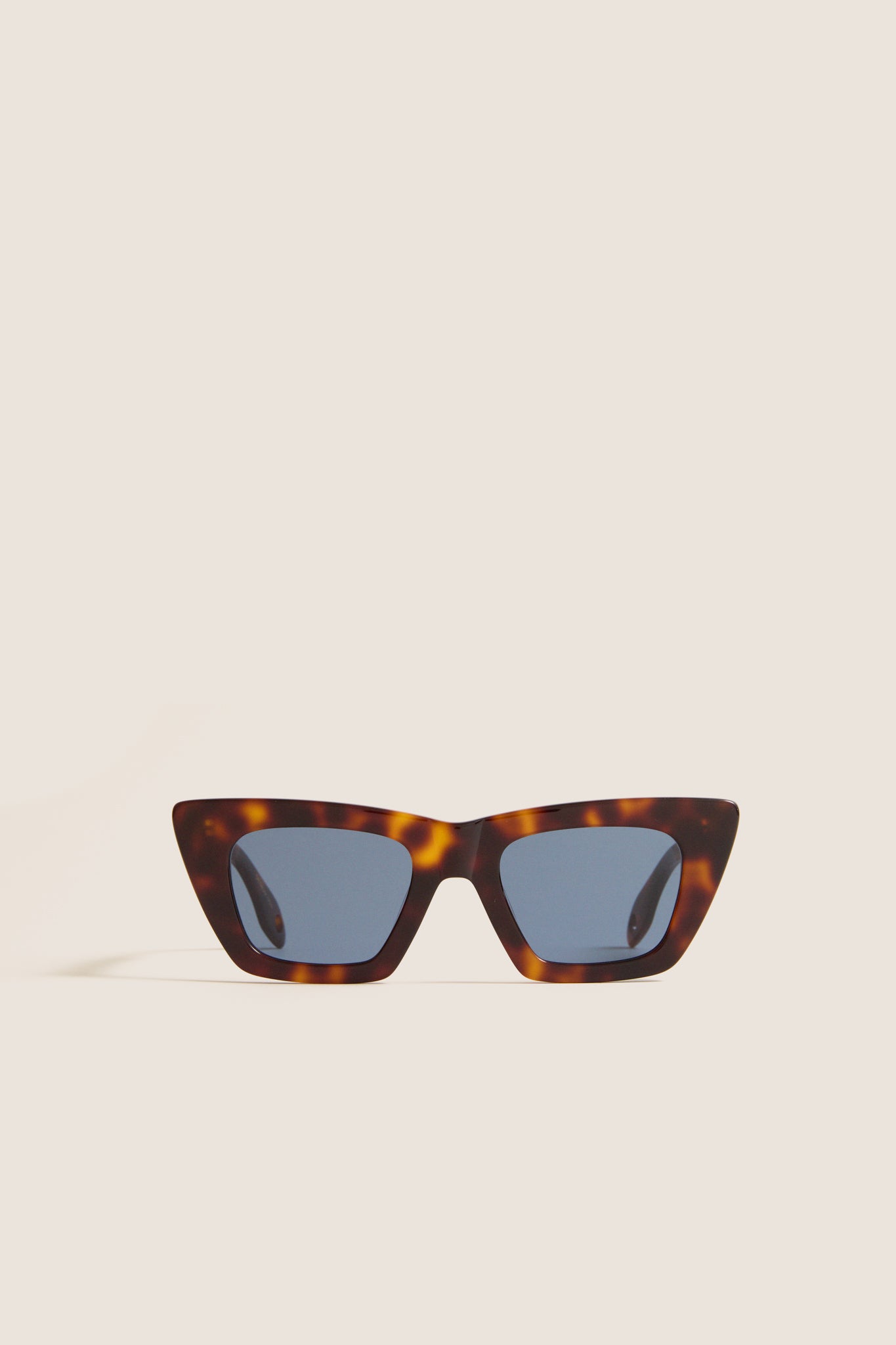 ライコーオーフラッシュネスPSA8 Brown Tortoise Dark Blue Lens Lori Sunglasses | Elisa Johnson
