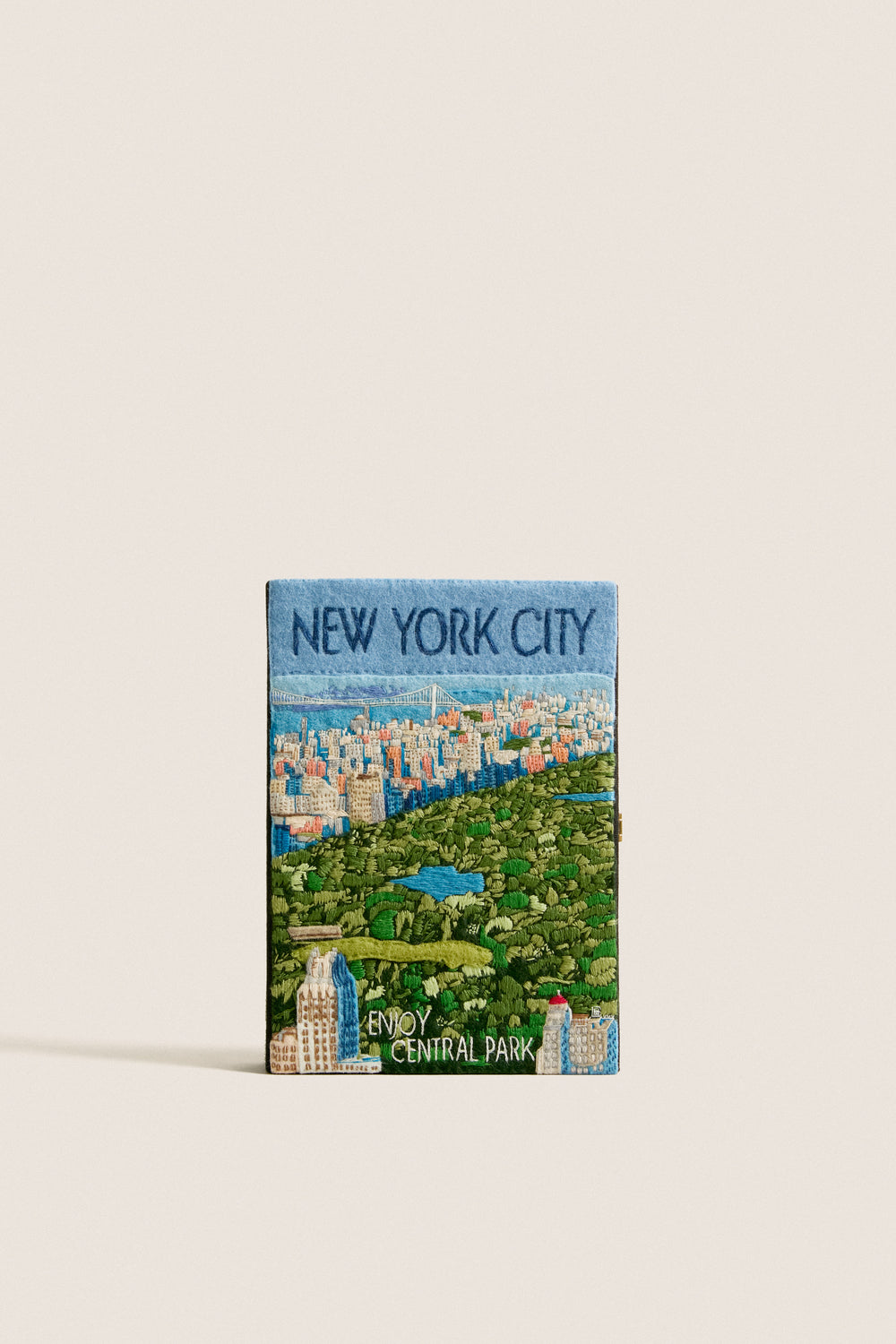 Black New York City Book Clutch