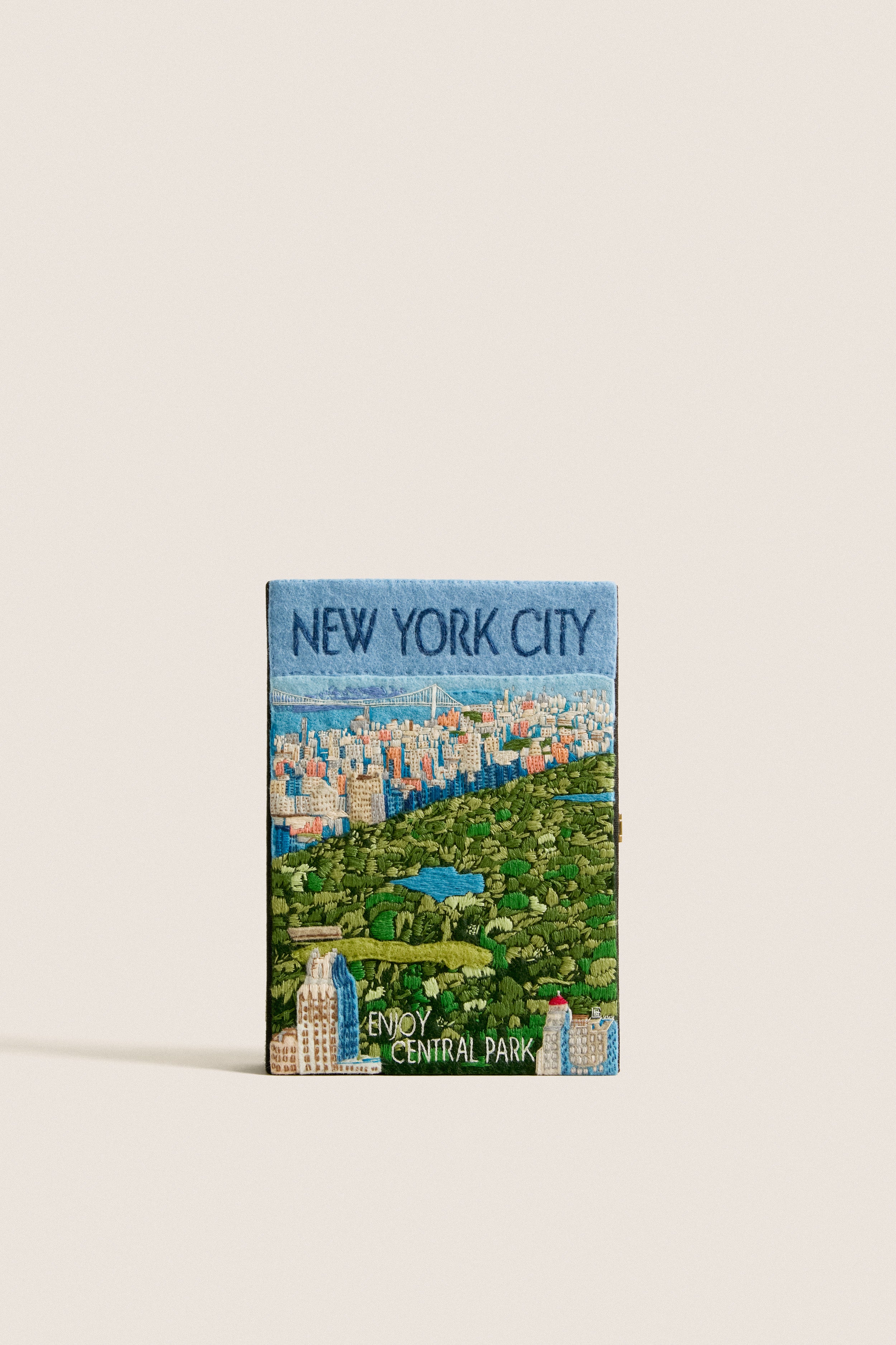 Black New York City Book Clutch