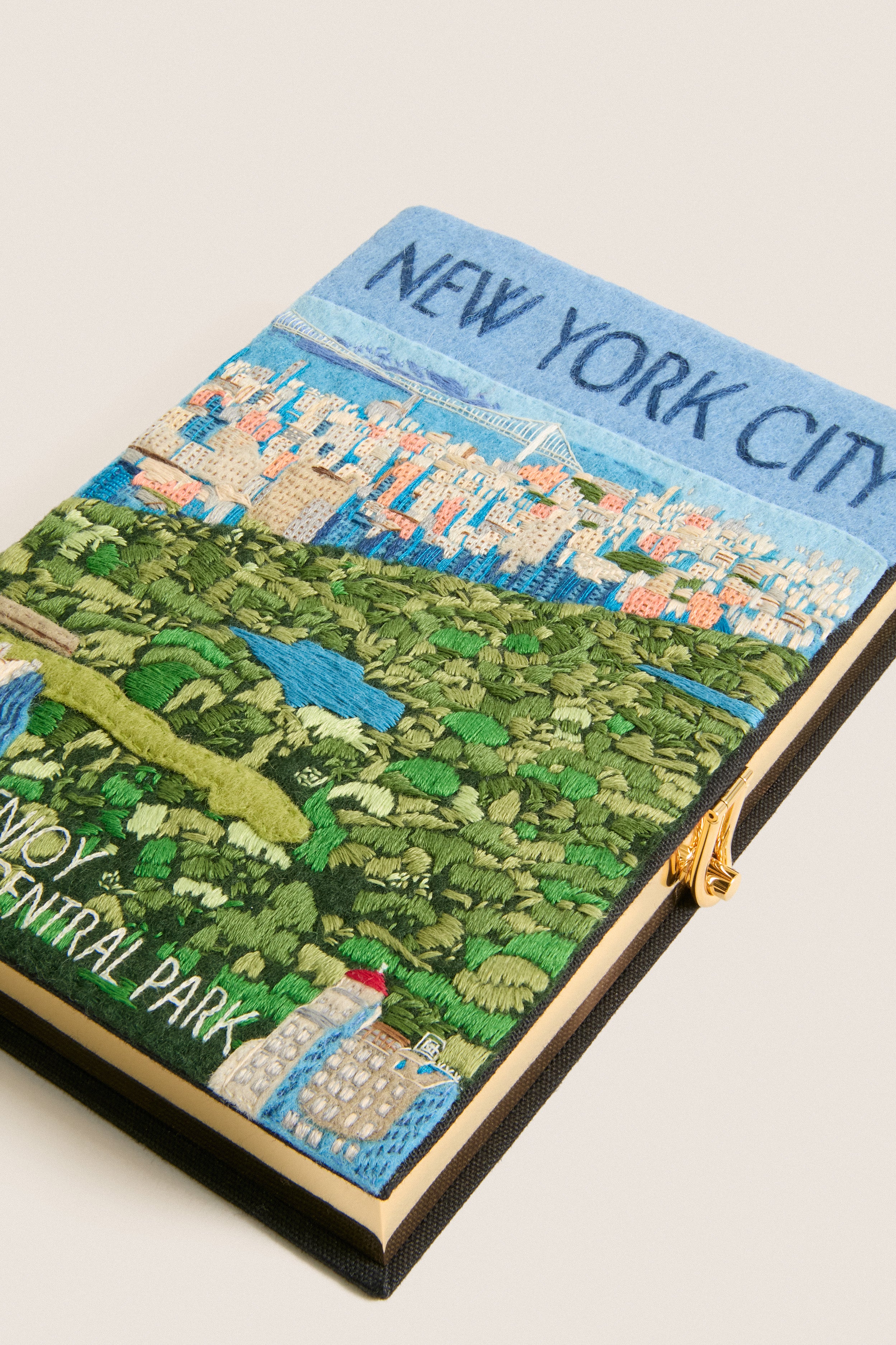 Black New York City Book Clutch | Olympia Le-Tan