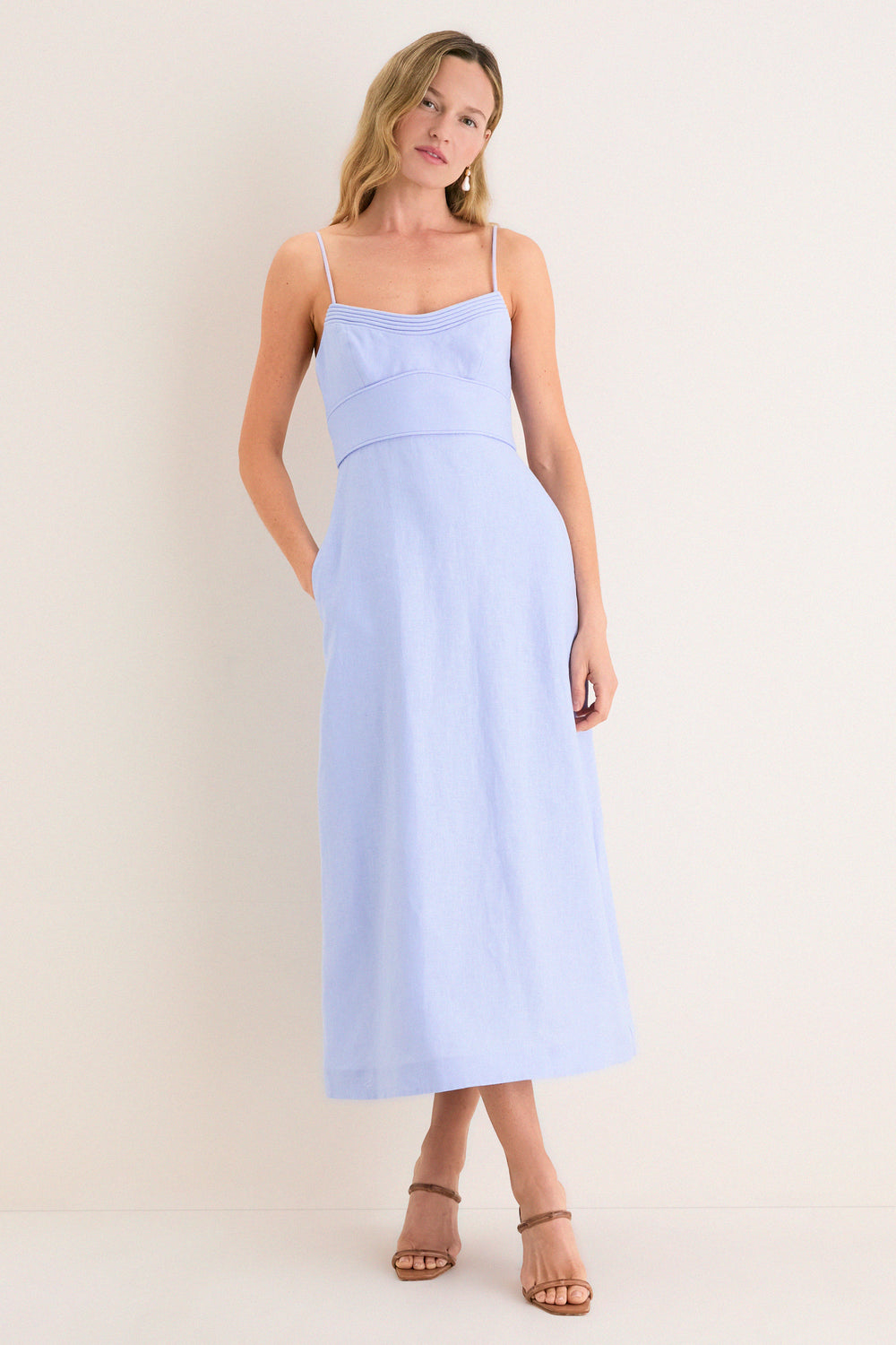 princess polly baby blue dress Sky Luna Midi Dress