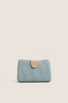 Blue Lindy Woven Clutch