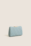 Blue Lindy Woven Clutch