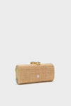 Natural and Pastel Petite Fleur Clutch