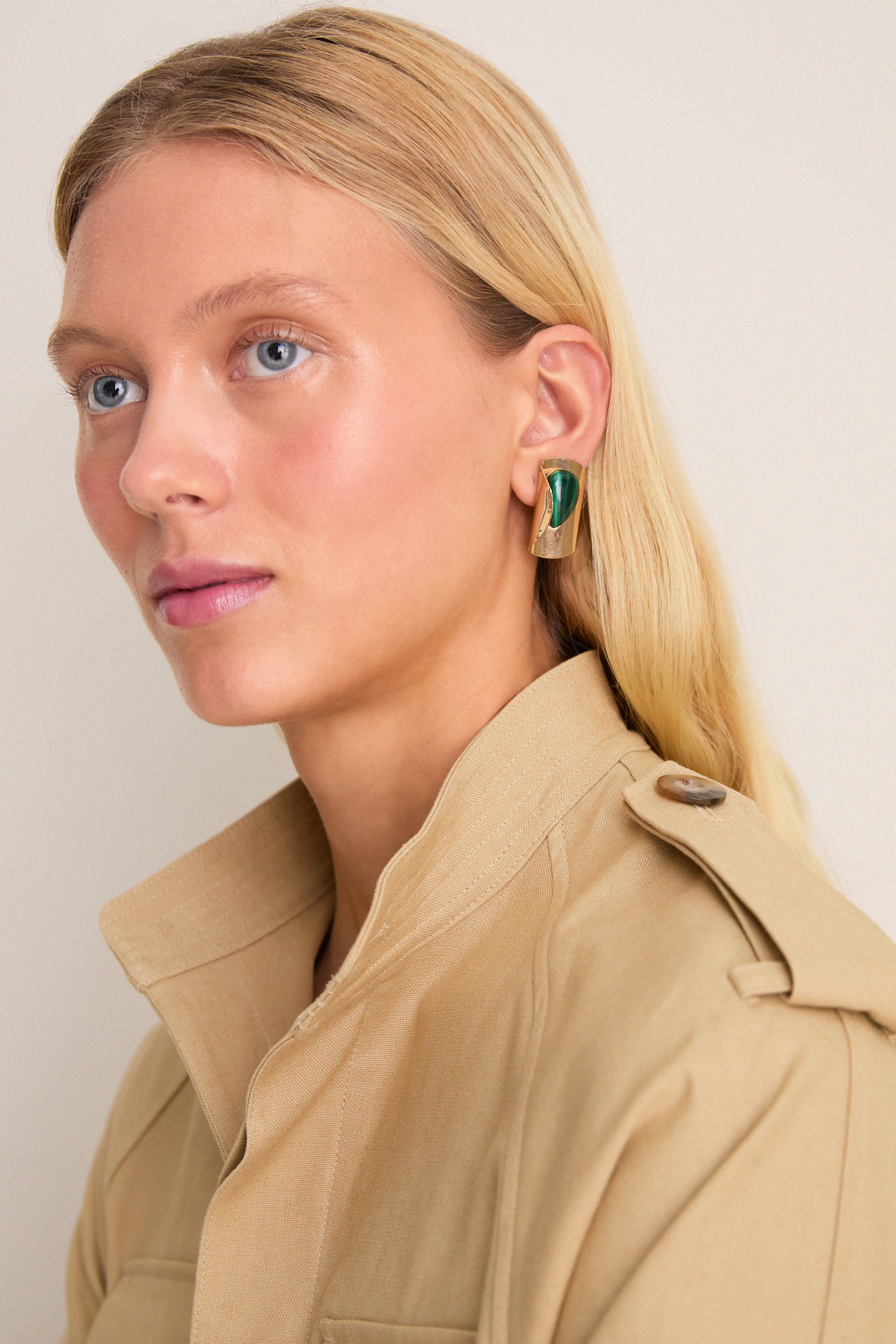 Malachite Keziah Earrings | Jennifer Behr