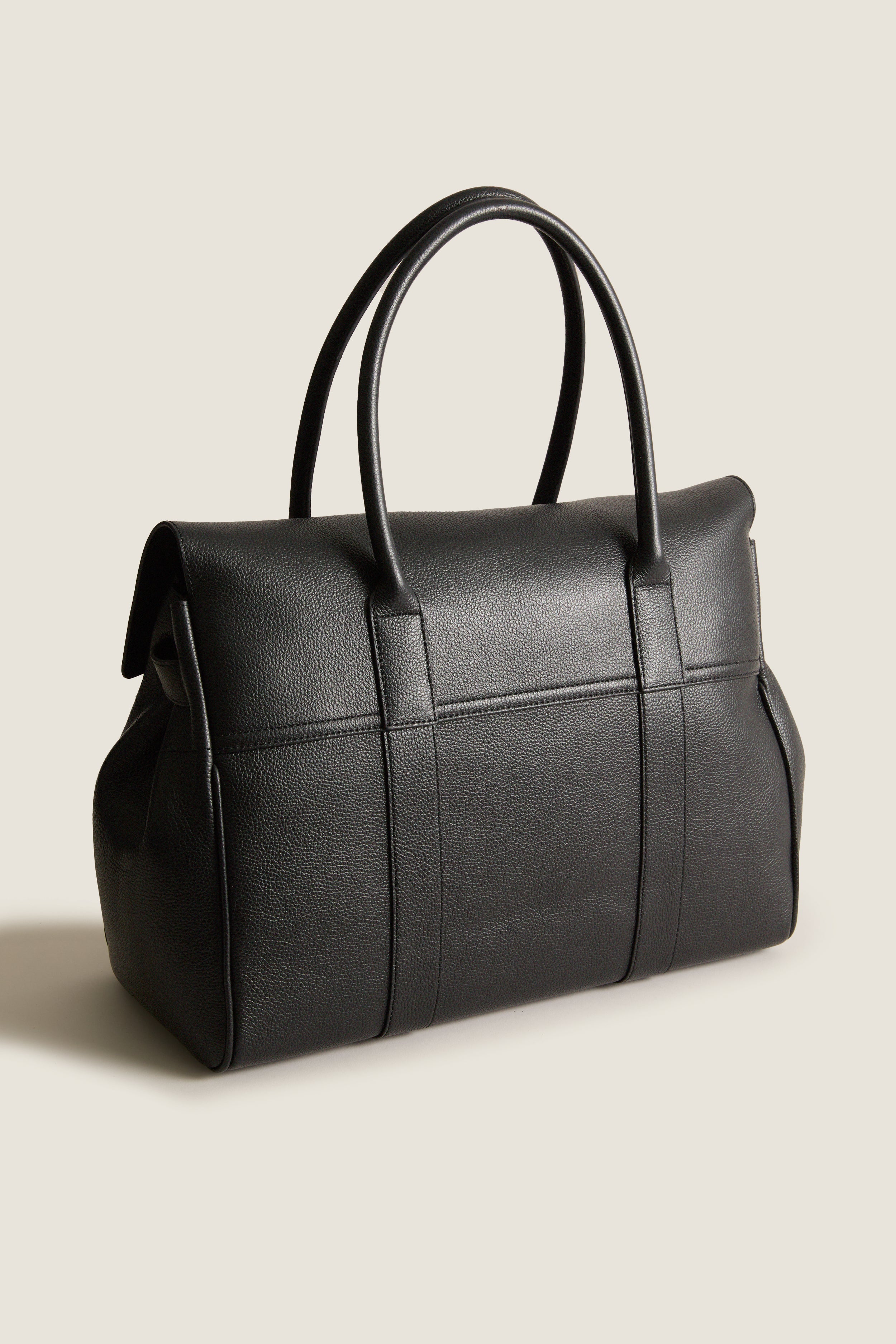 Black Small Classic Grain Bayswater Bag