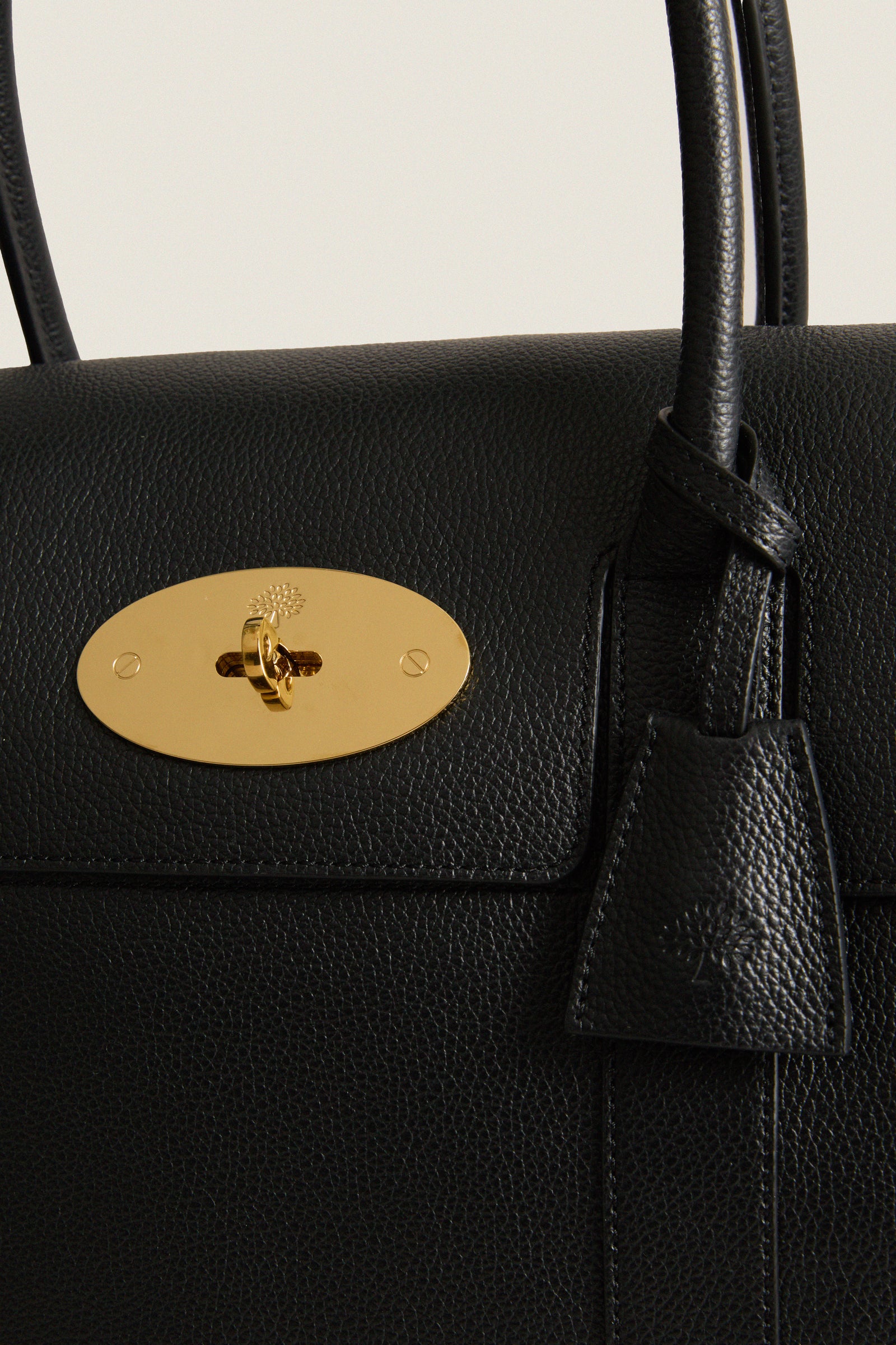Black Small Classic Grain Bayswater Bag