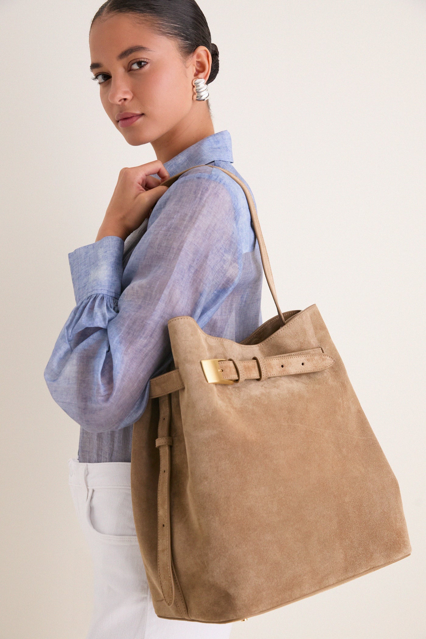 Tan Suede Belt Bag