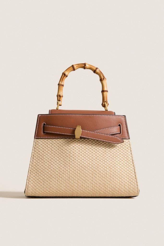 Hazelwood Natural Raffia Veronica Beard Dash Top Handle